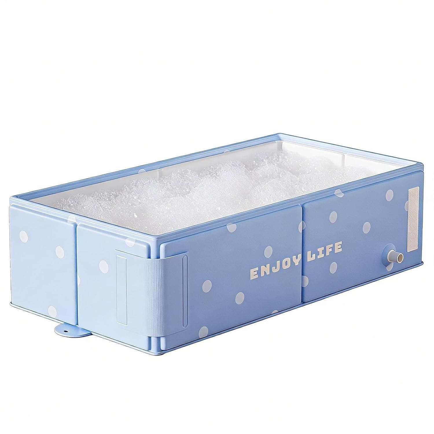 Portable Tub for Kids | Stable Folding Basin | No Assembly Required Tub for Shower | for Travel Camping Beach Soaking Outdoor Hotel