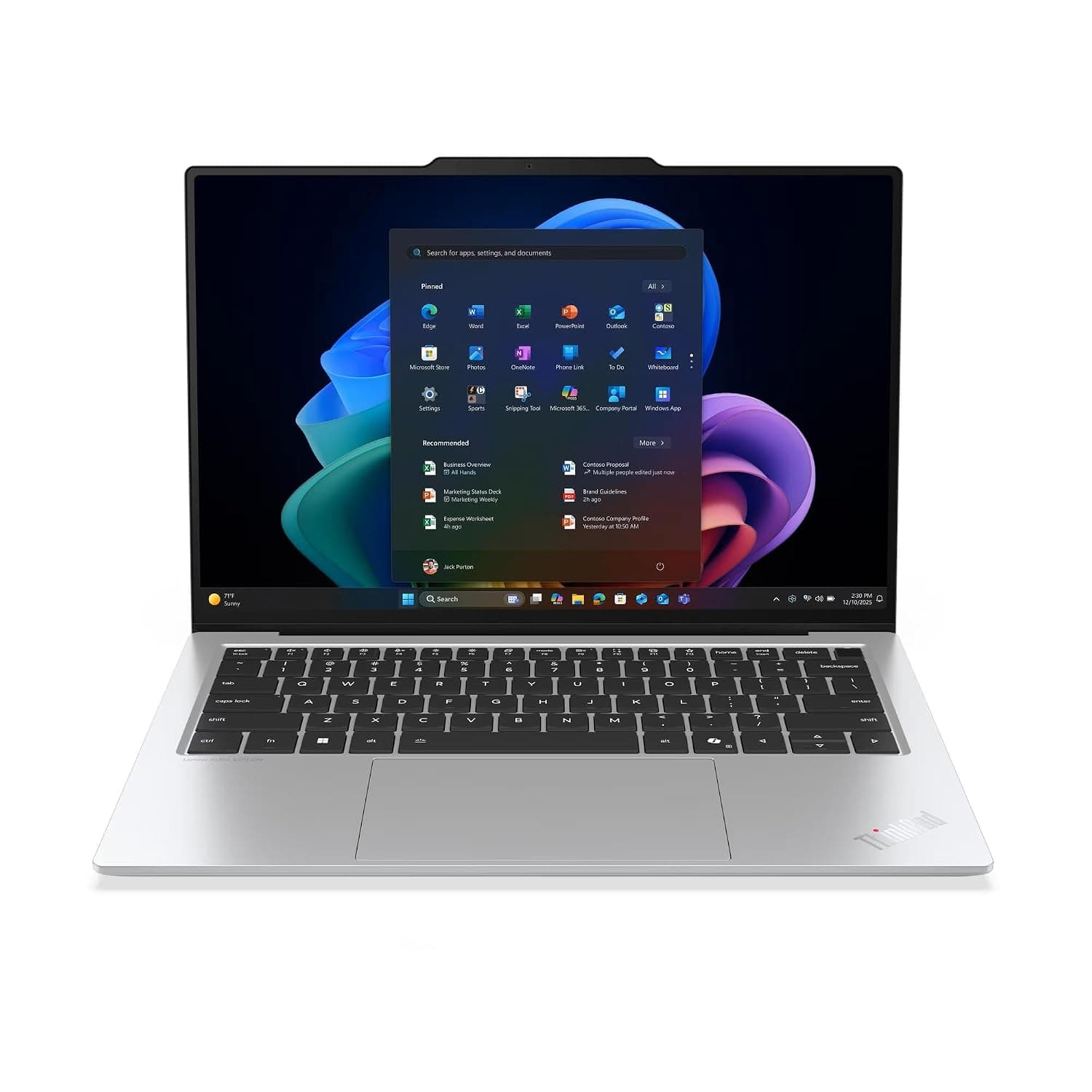 Lenovo ThinkPad X9 14 Aura Edition Copilot+ PC Laptop with Intel Core Ultra 7 258V Processor, 14" 2.8K OLED 500nits Touchscreen Display, 32 GB LPDDR5X-8533MT Memory, 1TB SSD, Wi-Fi 7, and Win 11 Pro