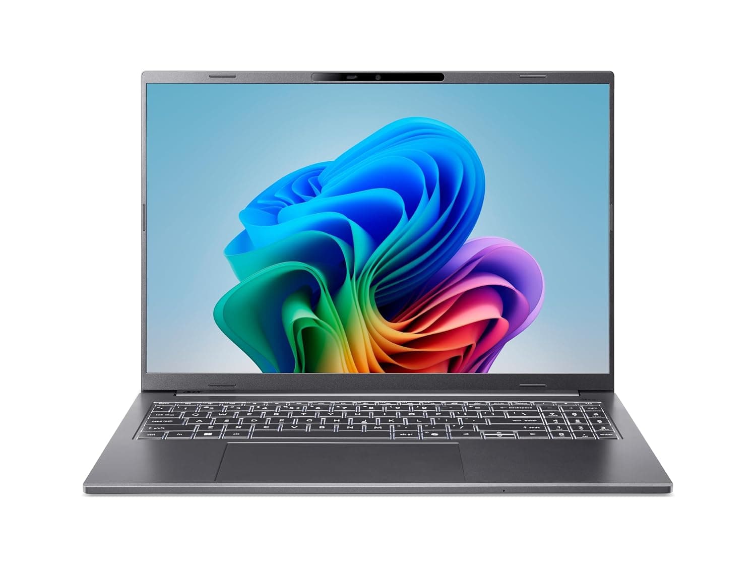 Acer Aspire 16 AI (A16-11M-X1CW) AI Copilot+ PC, 16" WUXGA IPS 120Hz Display, Qualcomm Snapdragon X X1-26-100, 16GB RAM, 512GB SSD, Qualcomm Adreno GPU, Windows 11, QWERTZ Layout
