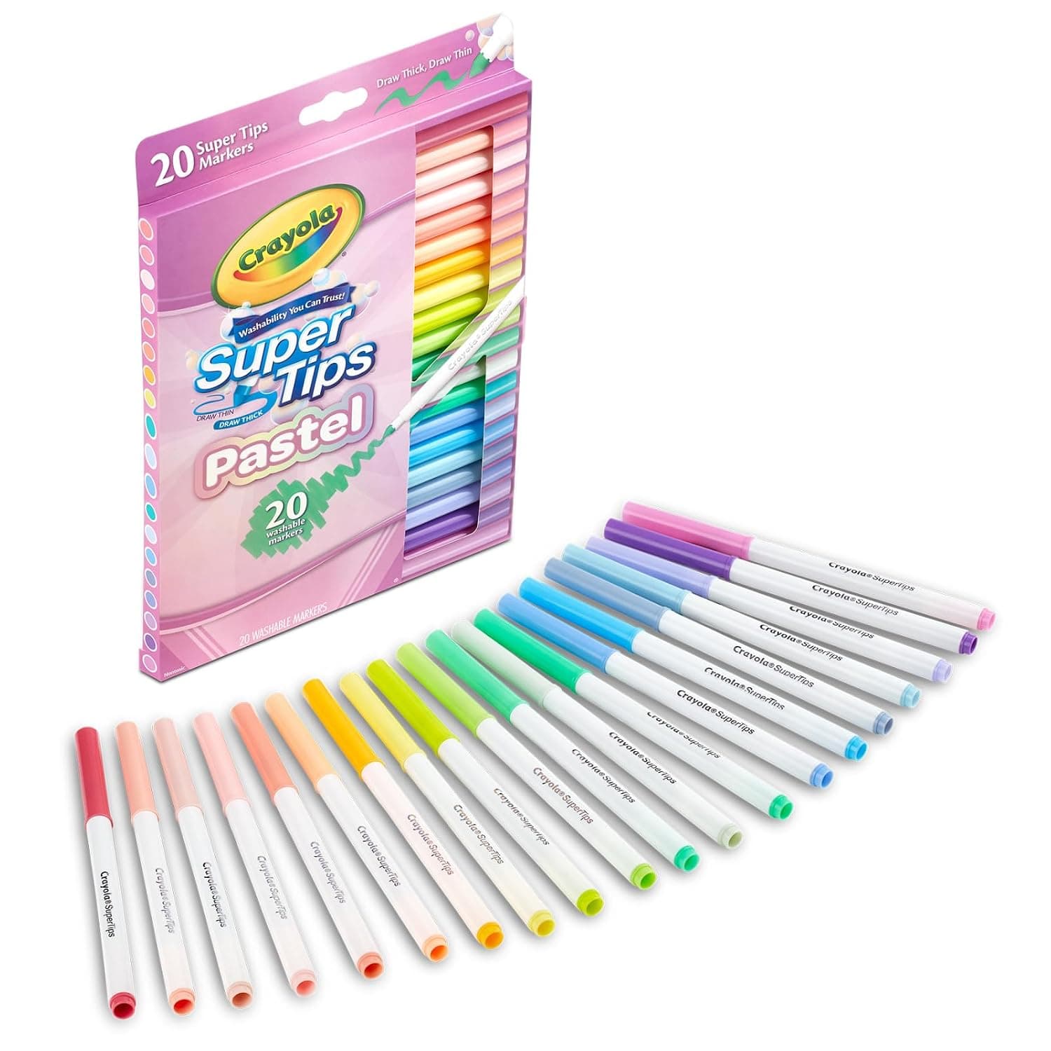 20CT PASTEL SUPERTIP MARKERS