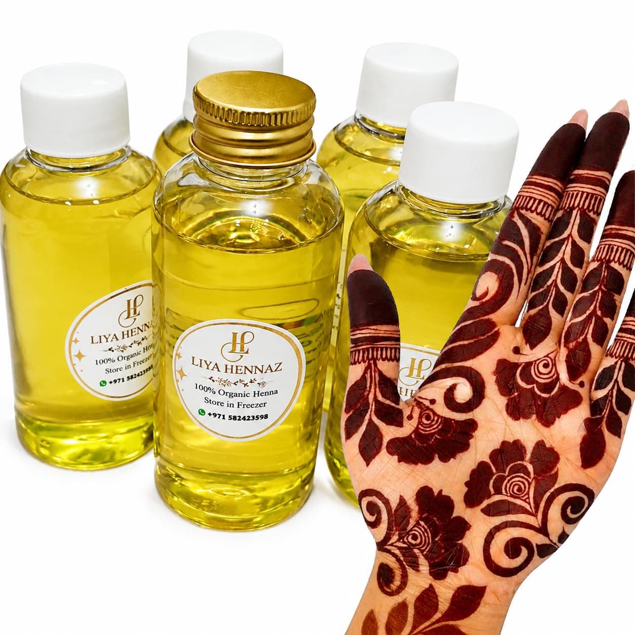 Mehendi Oil | Henna Oil for Dark Stain | For Hands | Pure Mehendi | Henna for making cones | 100% Pure Natural | 150ml Dark Brown
