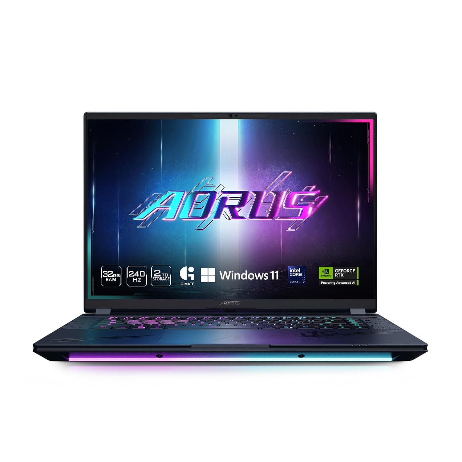 GIGABYTE - AORUS Master 16 Gaming Laptop - 240Hz 2560x1600 OLED - NVIDIA GeForce RTX 5090 - Intel Core Ultra 9 275HX - 2TB SSD with 32GB DDR5 RAM - Windows 11 Home AD (AORUS Master 16 BZHC6USE65SH)