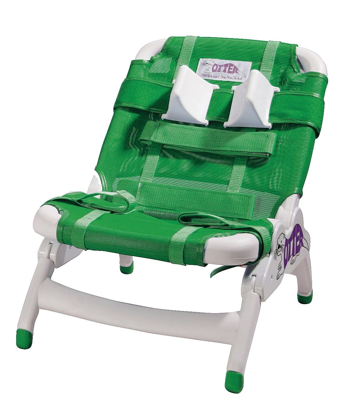Inspired by Drive Otter Pediatric Bathing System Shower Chair, Small, Green | Pediatric Bath Chair Supports Safe, Comfortable Bathing with Padded Seat for Children with Limited Mobility
