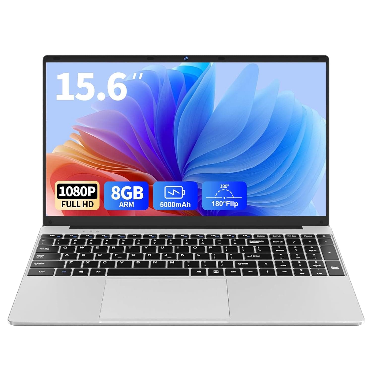 15.6" School Laptop,Windows 11 Laptop Computer for Business,8GB RAM 256GB SSD,Intel N4000(up to 2.6GHz), FHD 1920 x 1080 Screen,MS Office,WiFi,BT4,2xUSB3.0,Long Battery Life Student Computer