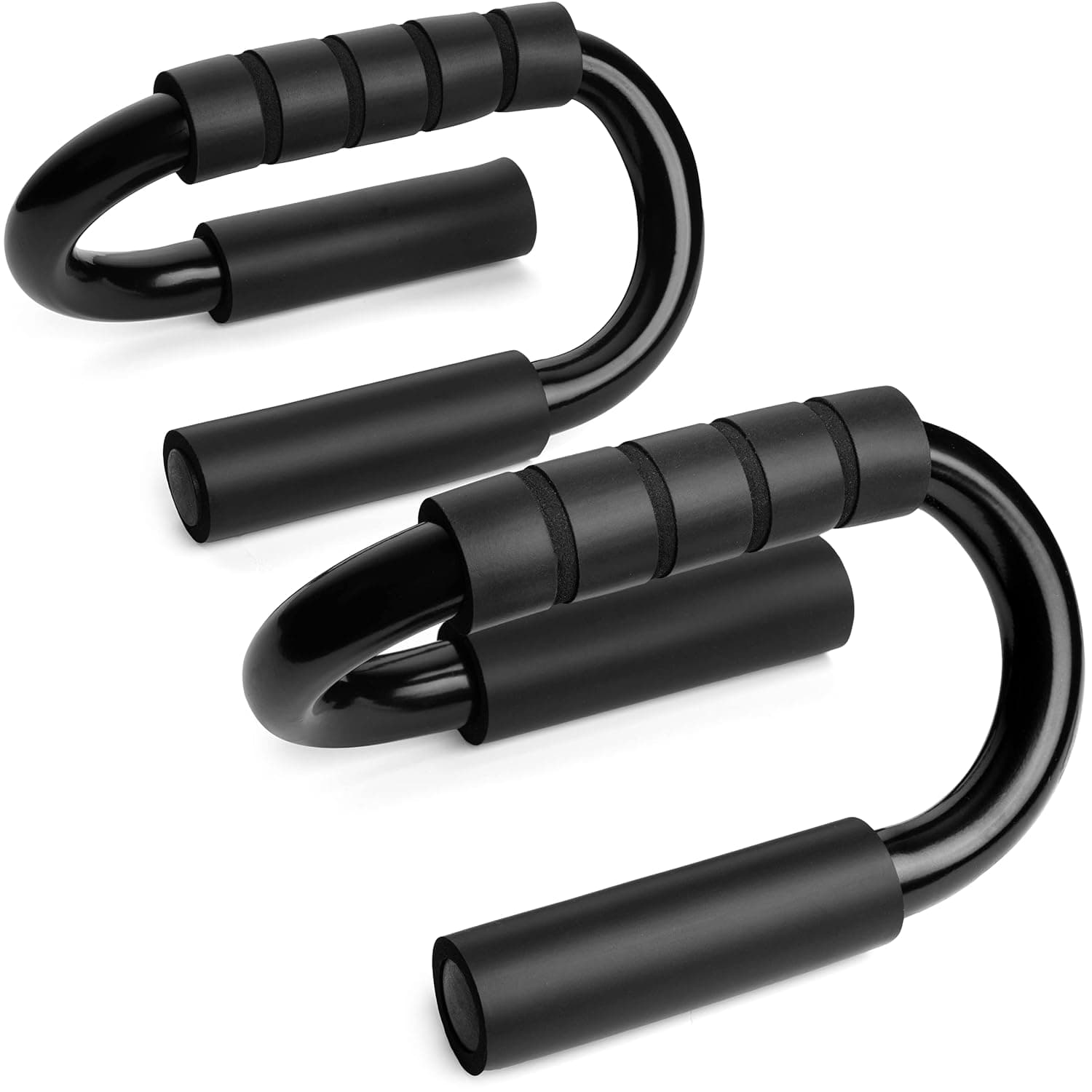 Snap City Fitness Pushup Bars - Perfect Push ups Solid Steel Stands - Metal Non Slip Push Up Handles - Grips for Pushups - Home Workout and Exercise Equipment Push up Set