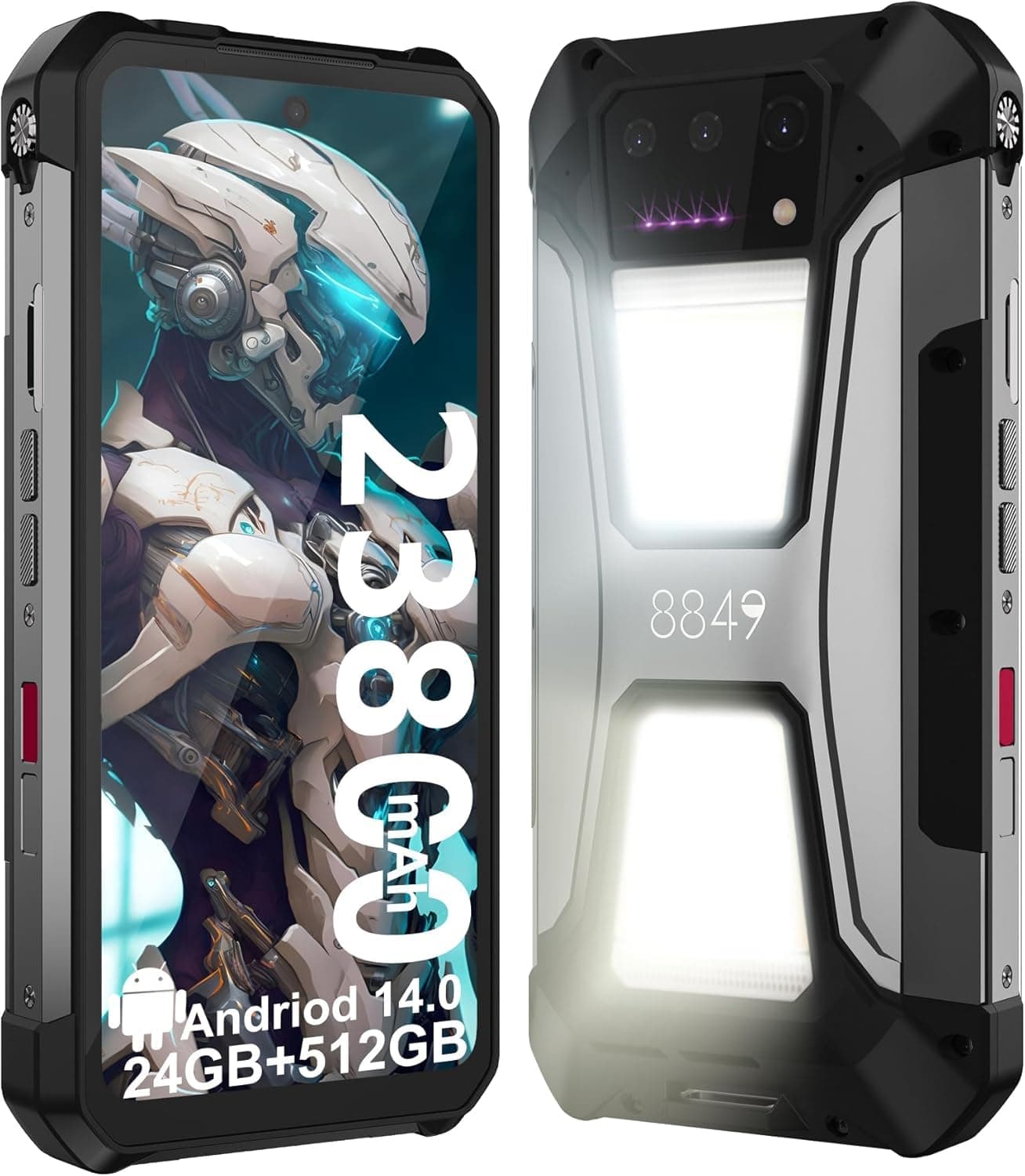8849 Tank 2 Pro Rugged by Unihertz Projector 24GB RAM +512GB ROM 100MP Camping Light 64MP Super Night Vision G99 23800mAh