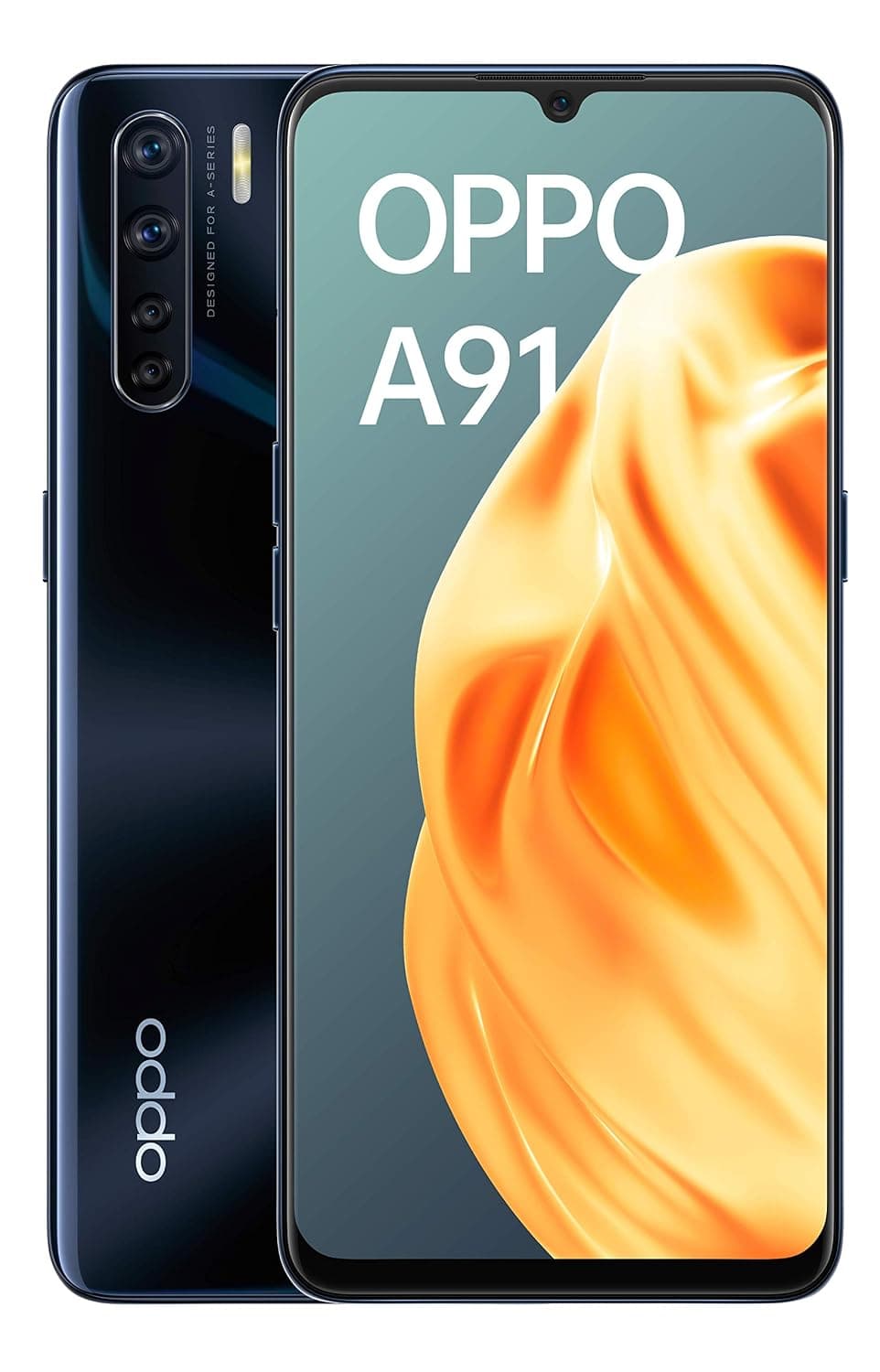 Oppo A91 Dual-SIM 128GB ROM + 8GB RAM (GSM Only | No CDMA) Factory Unlocked 4G/LTE Smart Phone (Black) - International Version