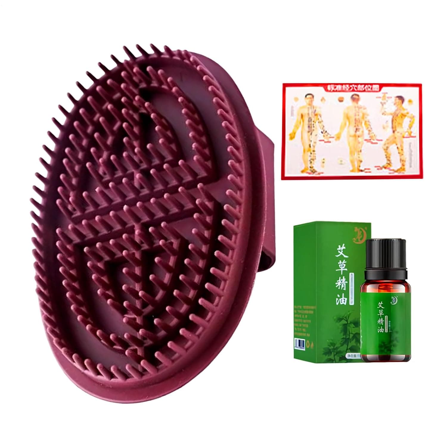 Massage Brush Handheld Portable Muscle Massager Scalp Care Back | Meridian Comb Massage Muscle Relaxation Tool Arms Legs Shoulders Waist for Men Women Daily Travel Beauty Salon