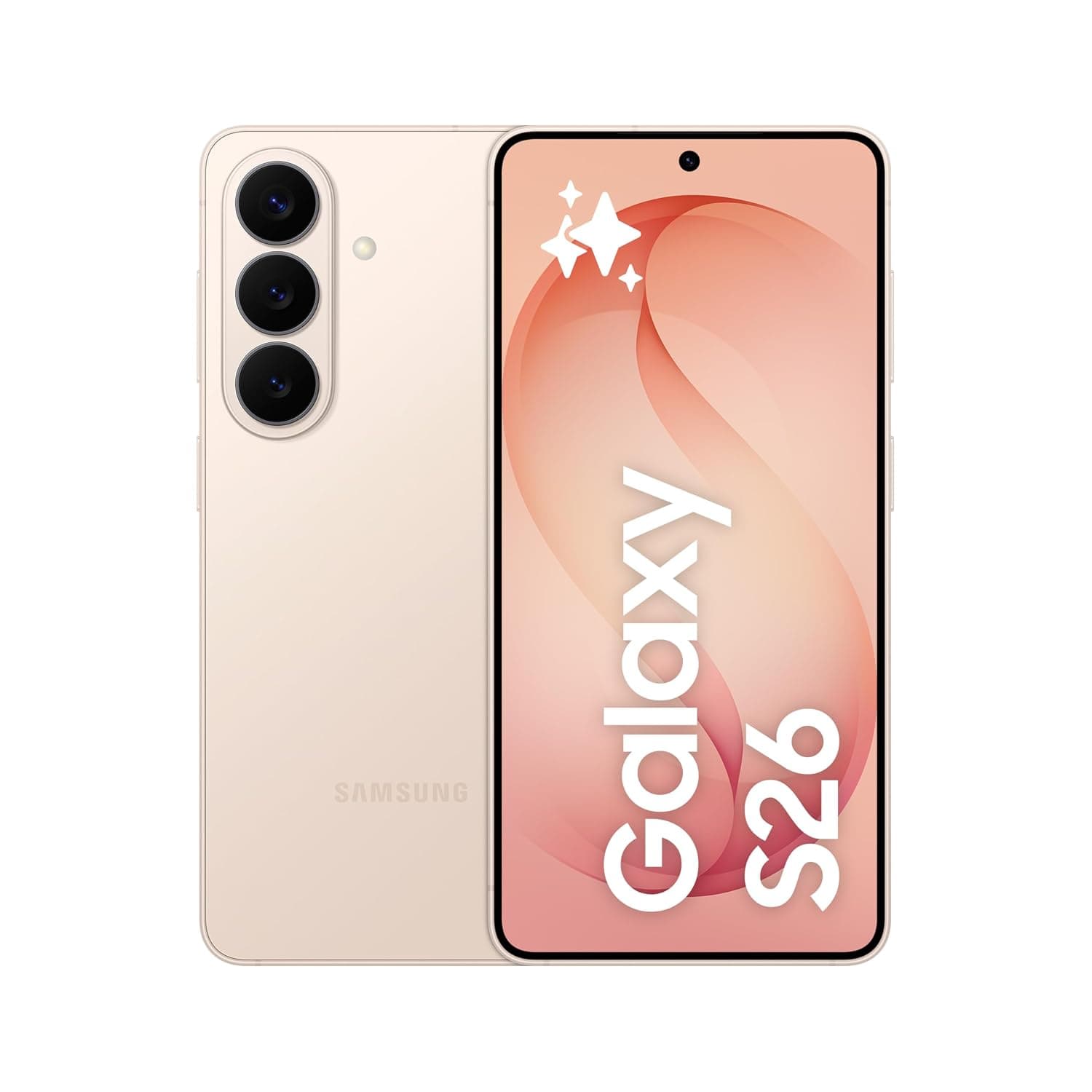 Samsung Galaxy S26 Pink Gold, 512GB Storage, AI Phone, 12GB RAM, Customized AP, Photo Assist, 50MP Camera, 4300mAh Battery, 1 Year Manufacturer Extended Warranty (KSA Version)