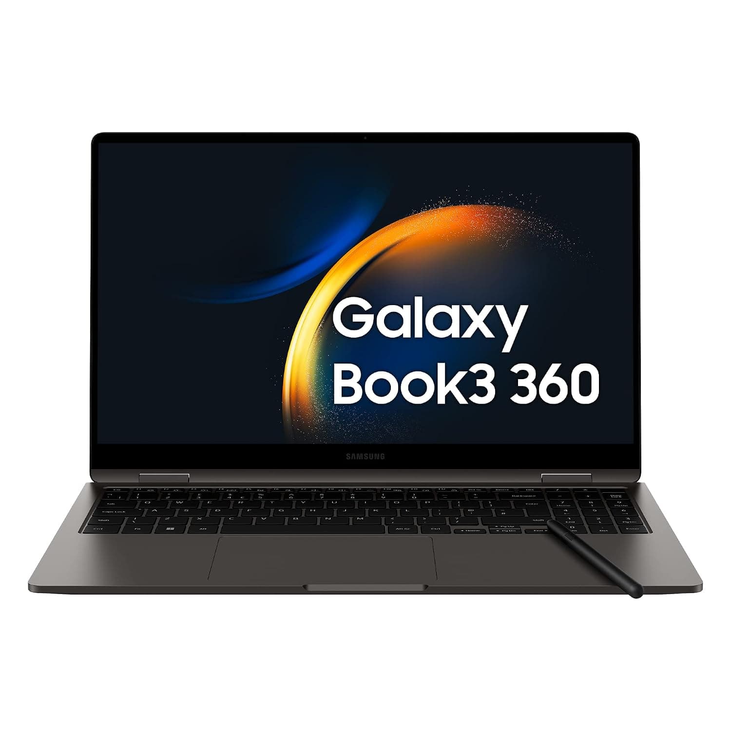 Samsung Galaxy Book3 360 Laptop, Super AMOLED, S Pen, Intel EVO, Intel Core i5-1340P 13th Gen, 8GB RAM, 512GB SSD, Windows 11 Home, Graphite, 15.6"