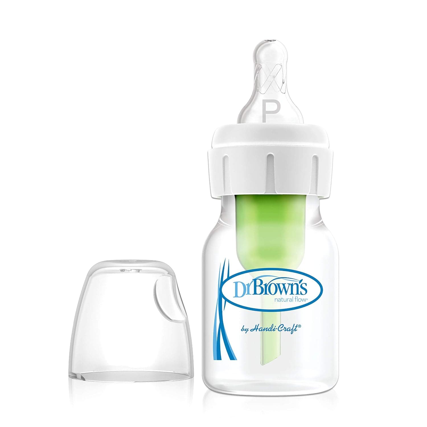 Dr. Brown’s Natural Flow Anti-Colic Narrow Baby Bottle, 2oz/60ml with Preemie Flow Teat, 1-Pack