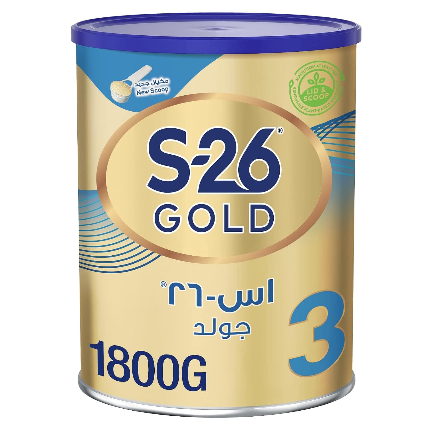 S26 Gold Stage 3, 1 -3 Years, Growing-Up Formula Based On Cow's Milk For Toddlers From 1 - 3 Years, Tin, 1800G