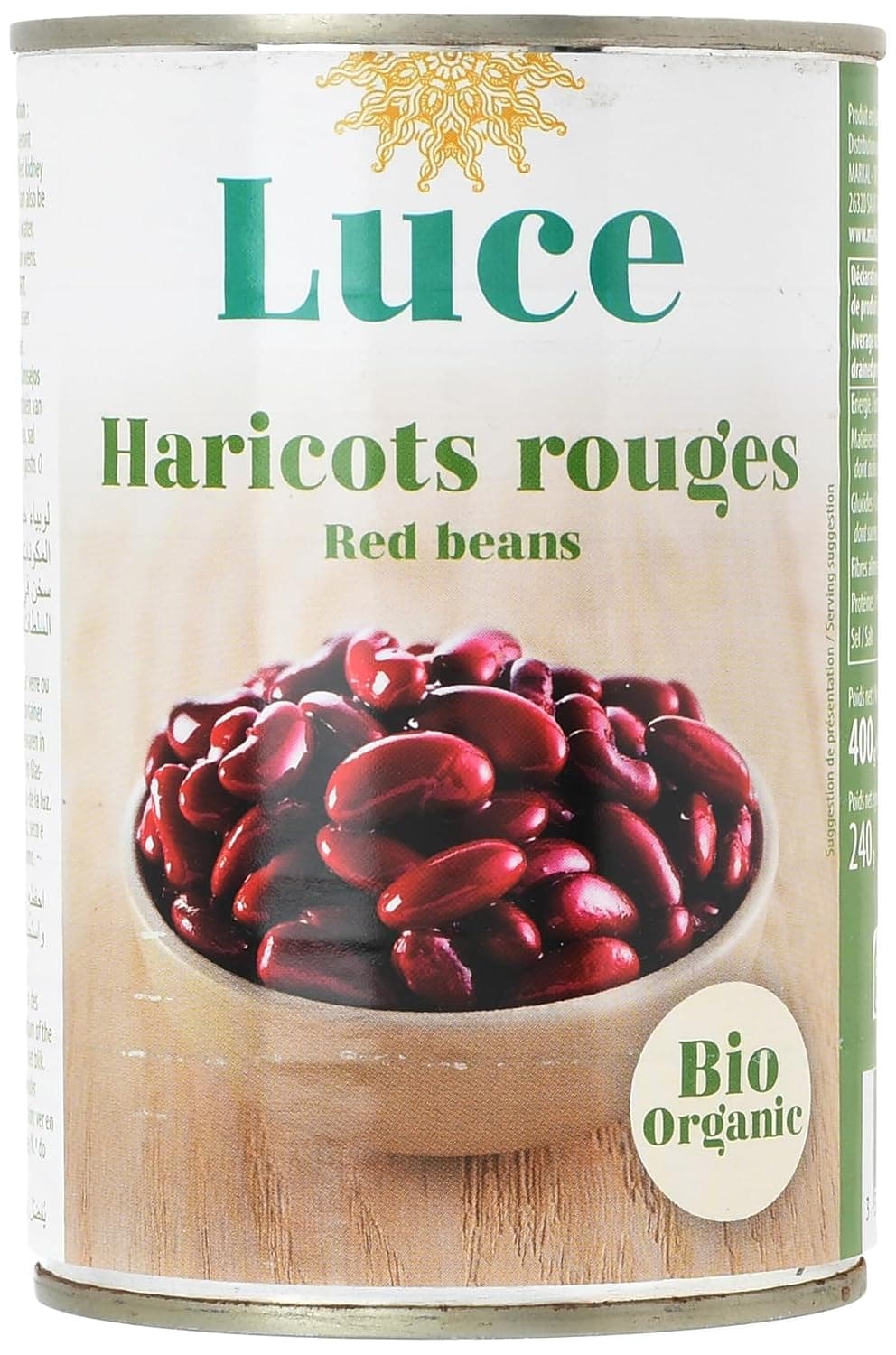 Luce Organic Red Kidney Beans, 400G