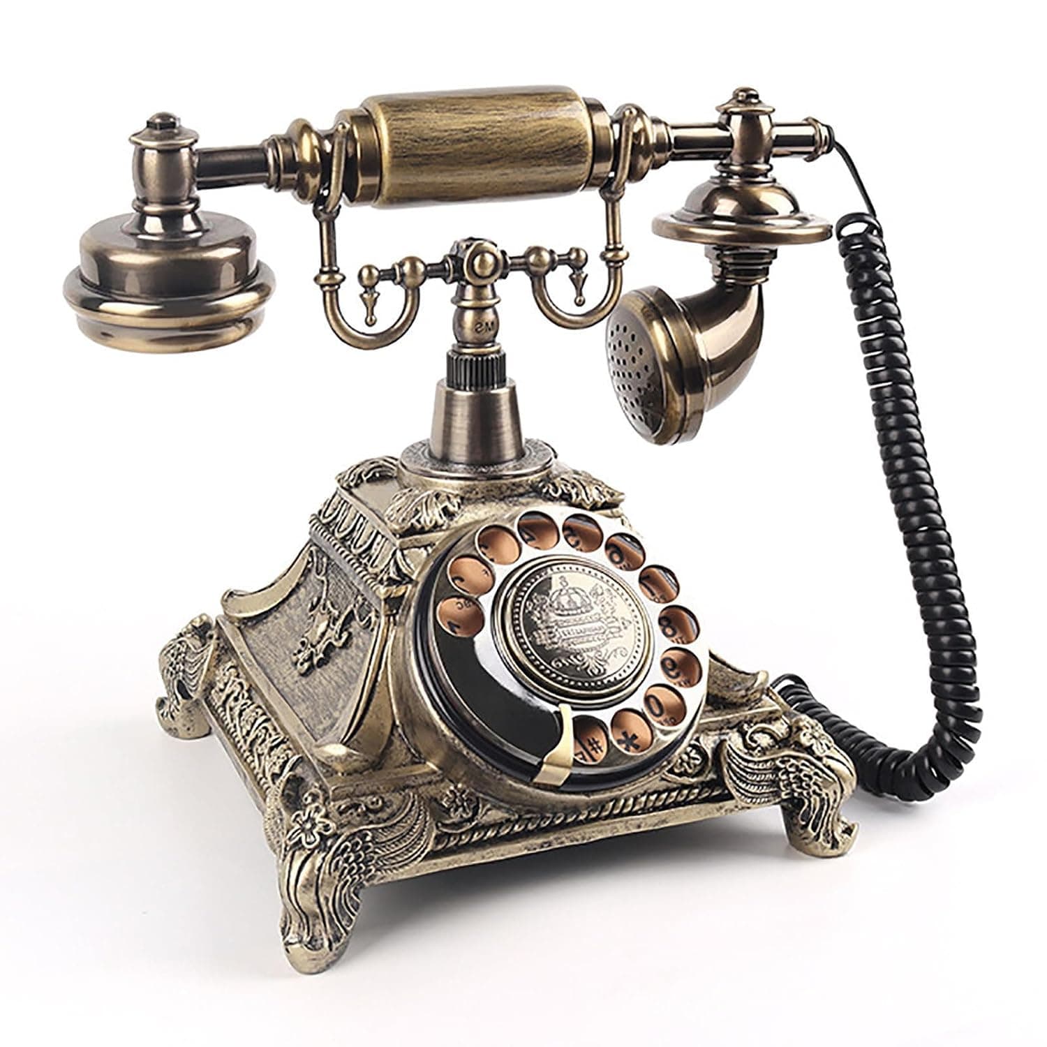 Classic Retro Audio Guestbook Phone(Maximum Support 256gb + 2.4m Handle Cord + 8gb Sd Card), For Weddings, Birthdays, Parties & Special Event Messages,B