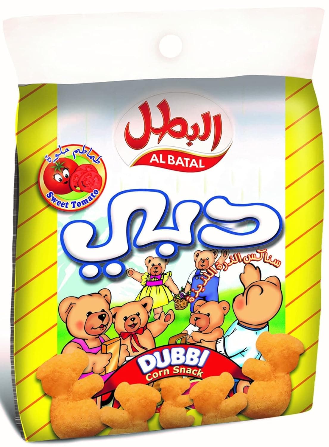 سناكس دبي من الذرة الحلوة اللذيذة من البطل، 20×15 جم