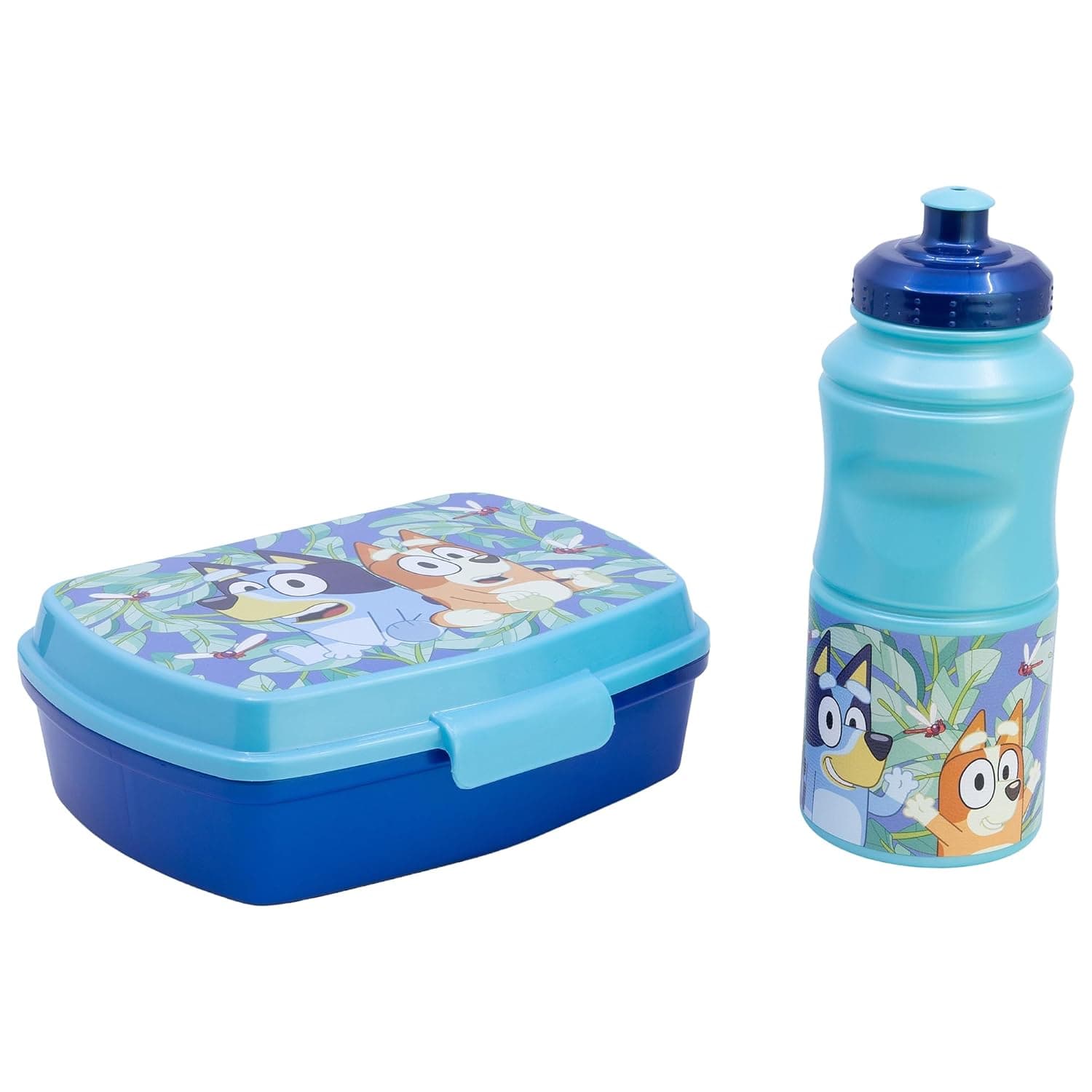 Stor Bluey Rectangular Lunch Box and Sports Bottle 380ml