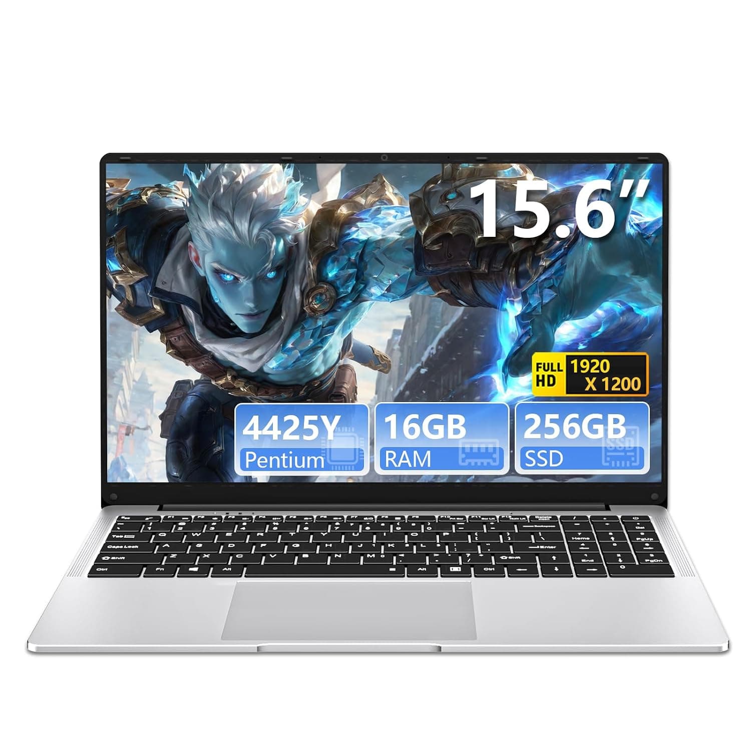 15.6" Laptop Computer 16GB RAM 256GB SSD,Traditional Laptop Computers with 15.6 Inch FHD Display 1920 * 1080,Lightweight Lap top for Students/Commuters/Business Professionals