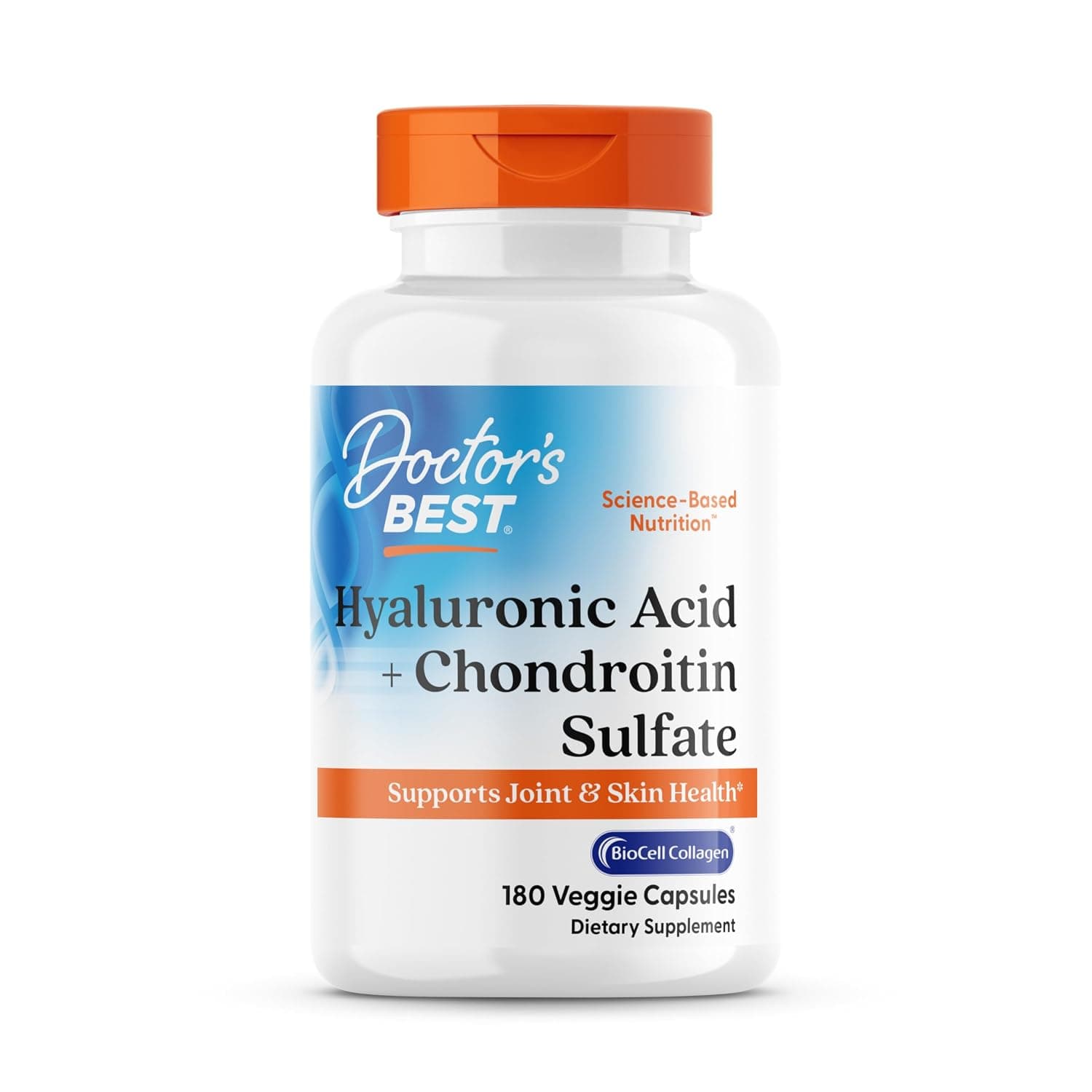 Doctor's Best, Hyaluronic Acid + Chondroitin Sulfate, 180 Veggie Caps