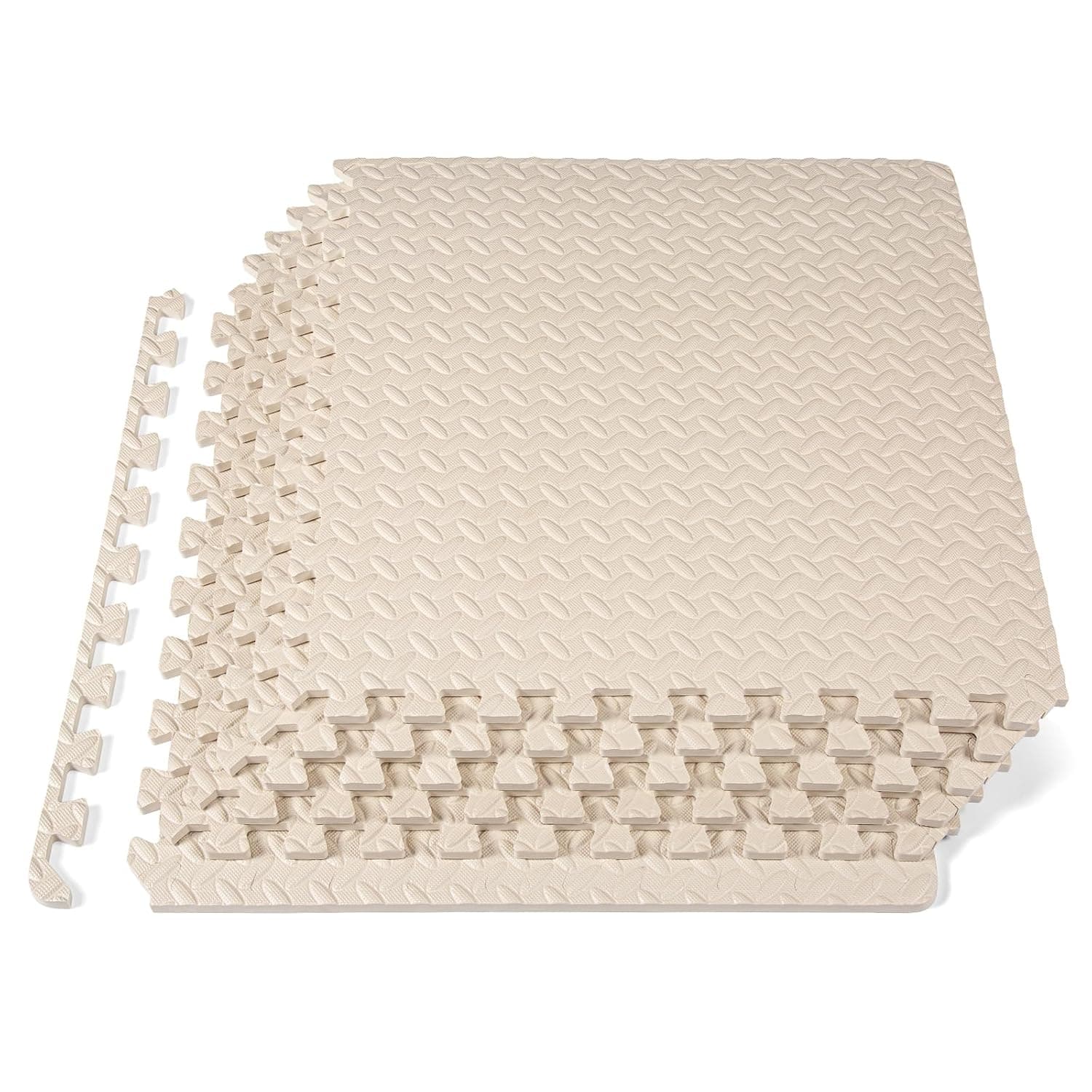 ProsourceFit Puzzle Exercise Mat ½”, EVA Foam Interlocking Tiles Protective Flooring for Gym Equipment and Cushion for Workouts