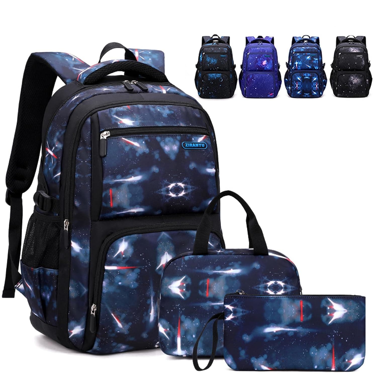 Beauenty Boy Starry Sky Printed Primary Junior High University School Bag Bookbag,Backpack,Casual Shoulder Bag Travel Rucksack