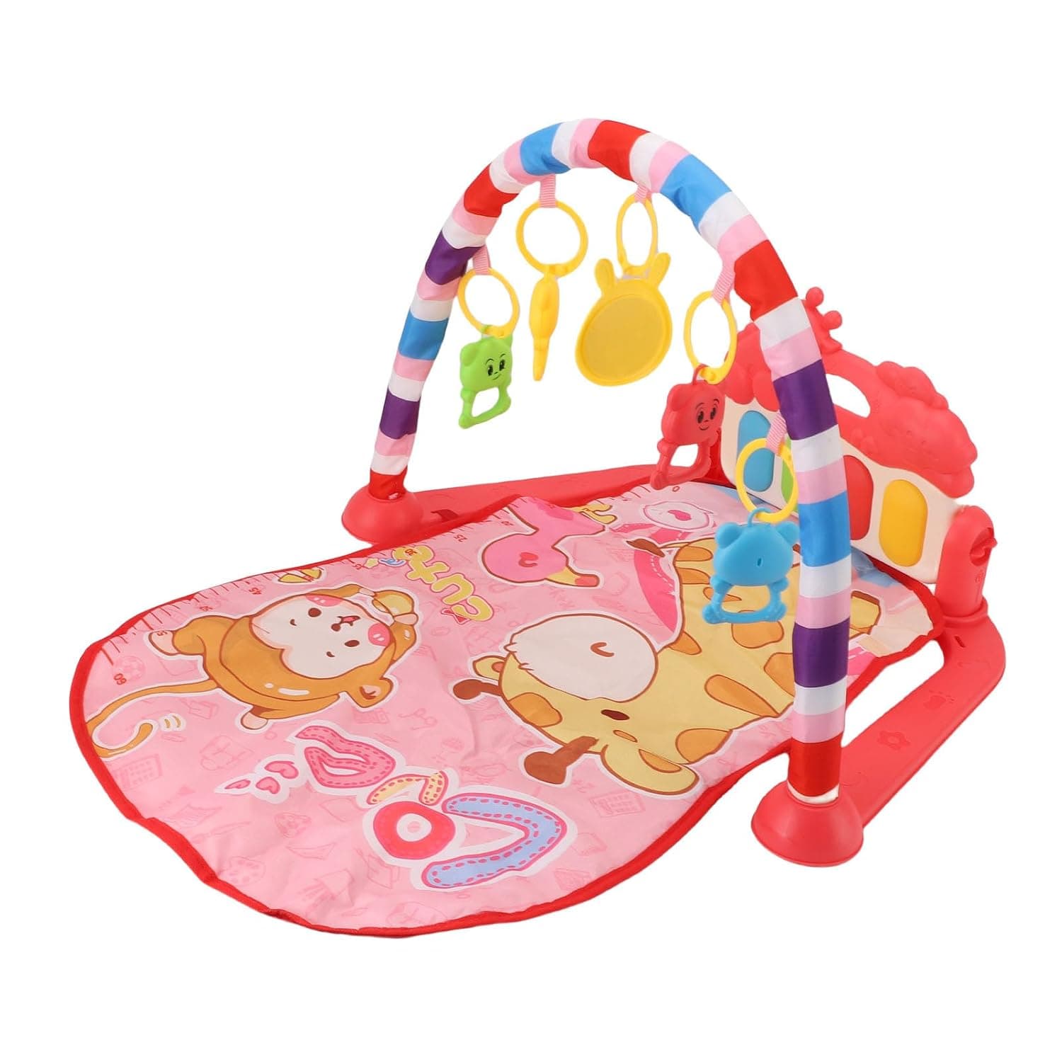 Cryfokt Newborn Crawling Game Fitness Mat with Multifunctional Early Education Toy, Ideal Gift for Young Children