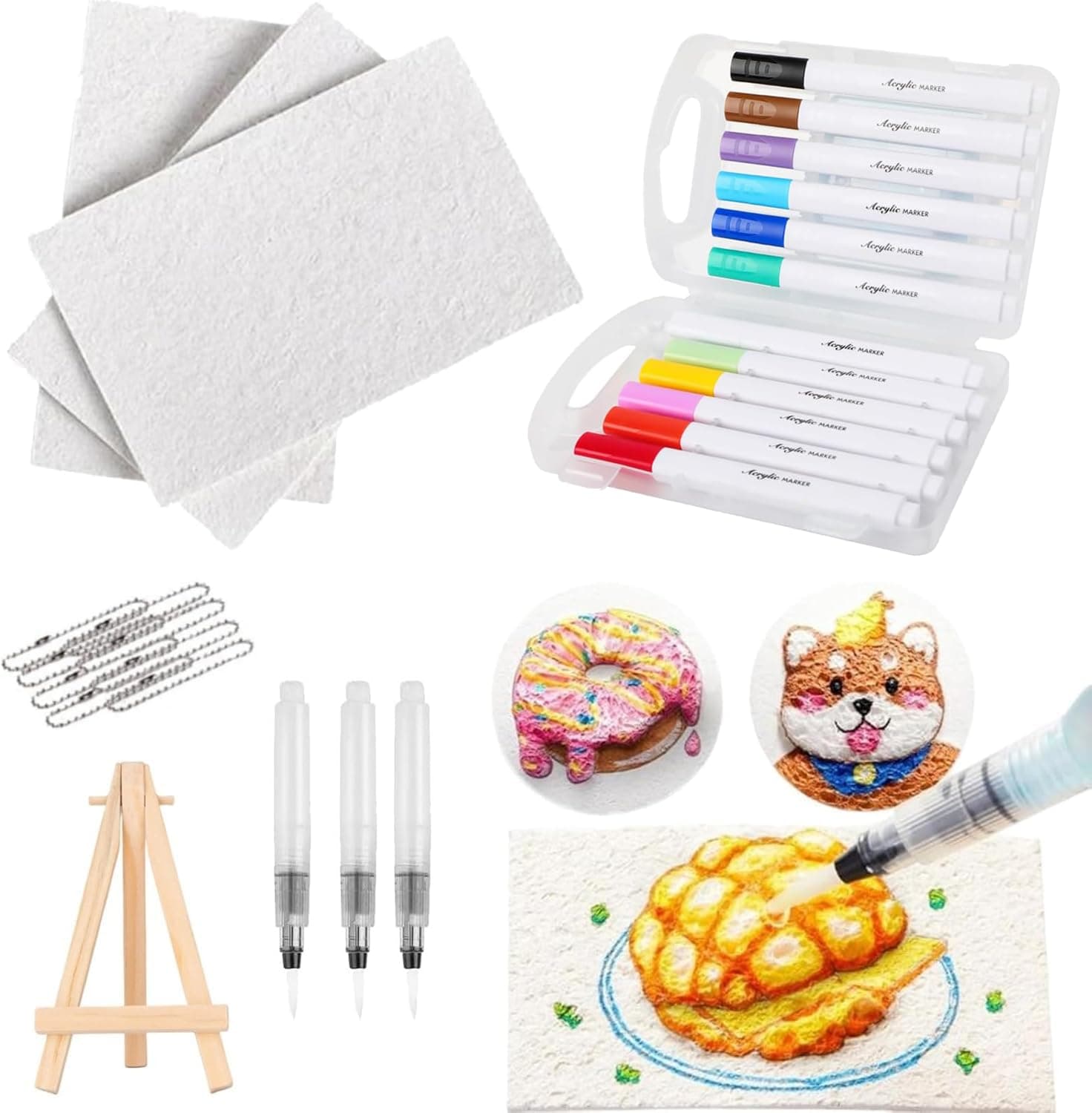 3D Magic Puffy Paint Kit, DIY Bubble Drawing Pens with Canvas Sponge, Textured Art and Creative Projects, Perfect for Kids & Adults