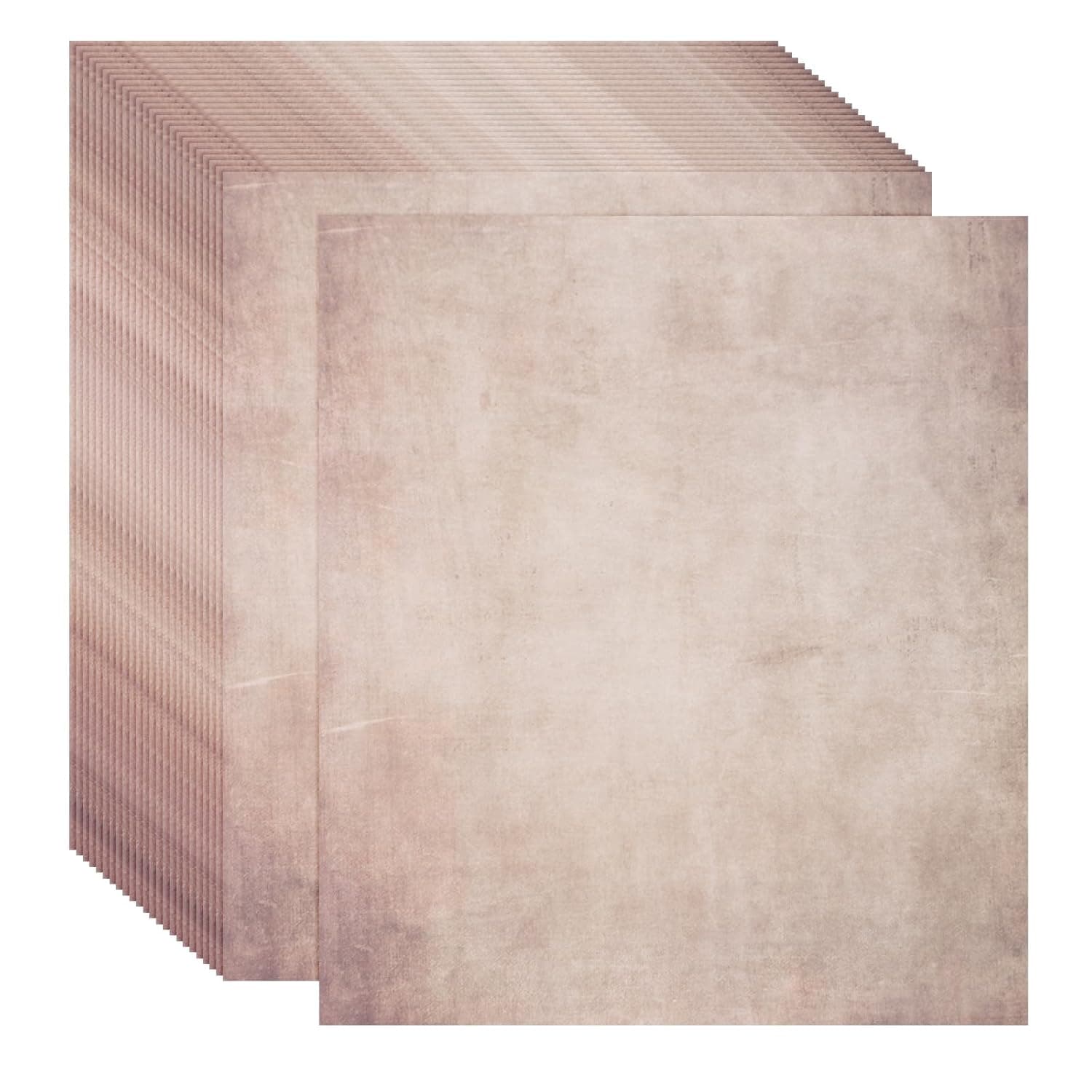 sourcing map 50 Sheets Vintage Paper, Parchment Paper Standard Printer Paper Double-Sided Old Aged Paper 11 x 8 Inch Brown for Scrapbooking, Gift Wrapping, Certificates