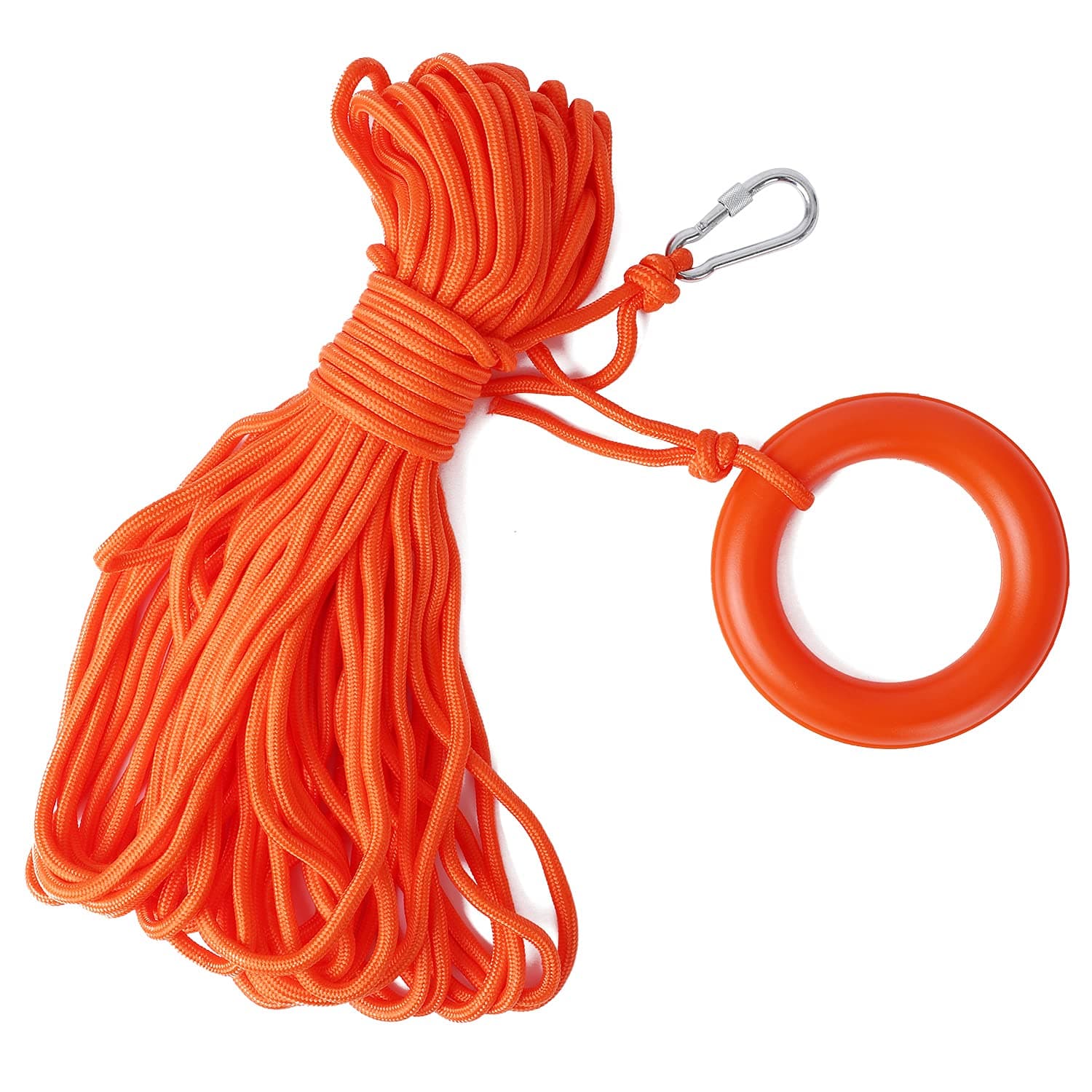 Water Floating Lifesaving Rope 98.4FT,Outdoor Professional Throwing Rope Rescue Lifeguard Lifeline with Bracelet/Hand Ring for Swimming Boating Fishing | Outdoor Rescue Lifeguard Lifeline, With Bracelet/Hand Ring, For Swimming Boating Fishing