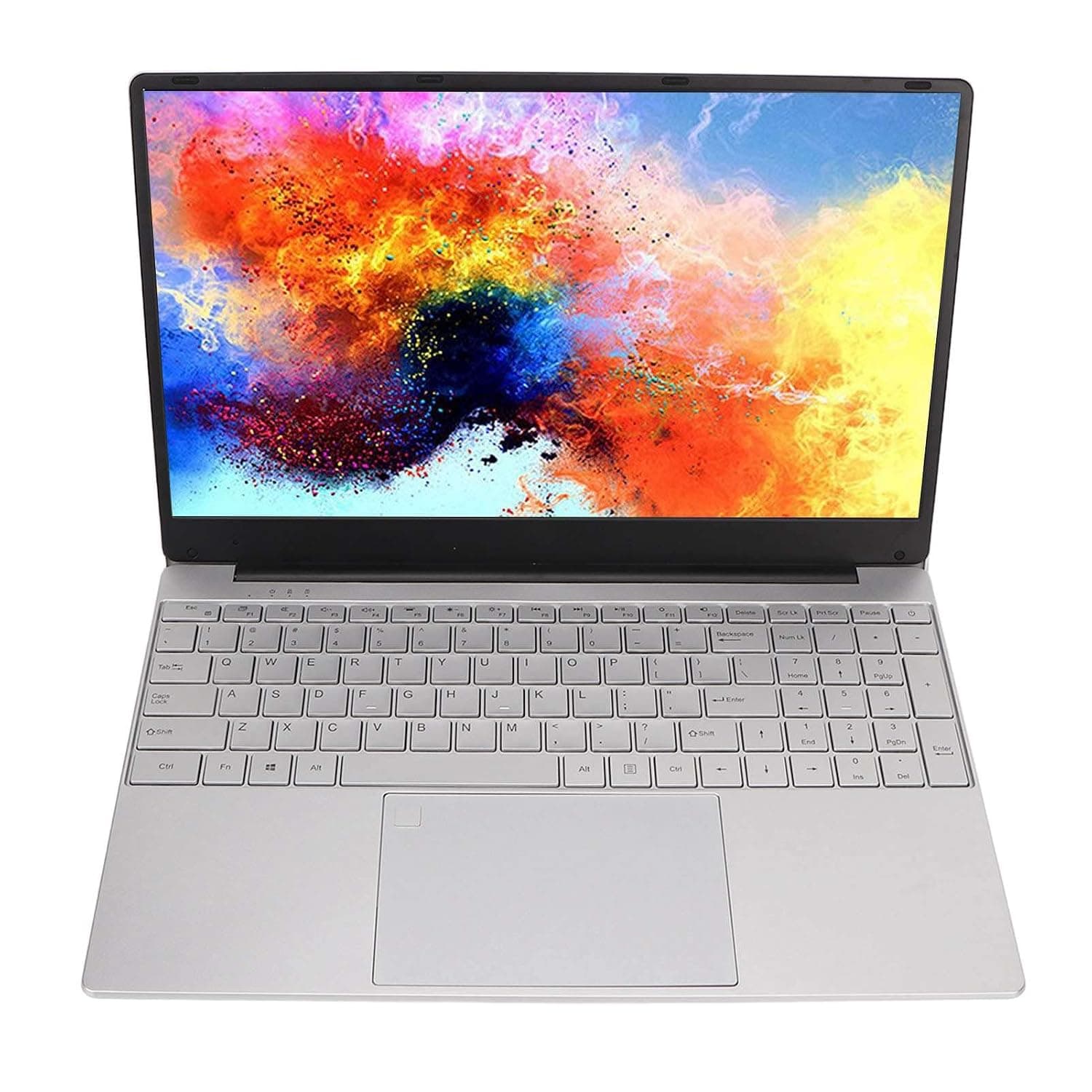 15.6 Inch Full HD Laptop Long Battery Life 100-240V 0.3MP Front Camera Student Laptop (UK Plug)