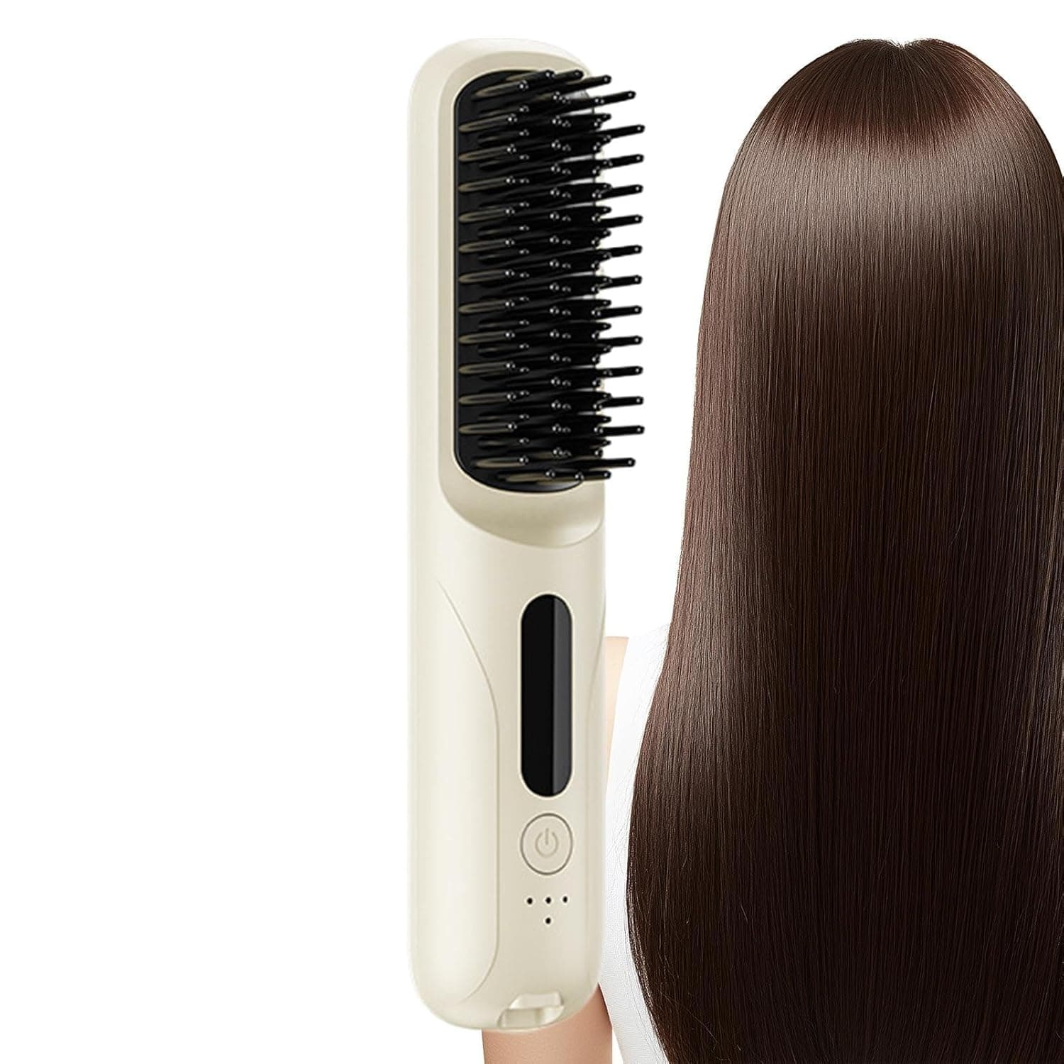 Hair Straightening Brush,Portable Hair Straightening Curling Styling Tool | Travel Straightener Brush - for Apartment Salon Travel Business Trips Women Men Travelers