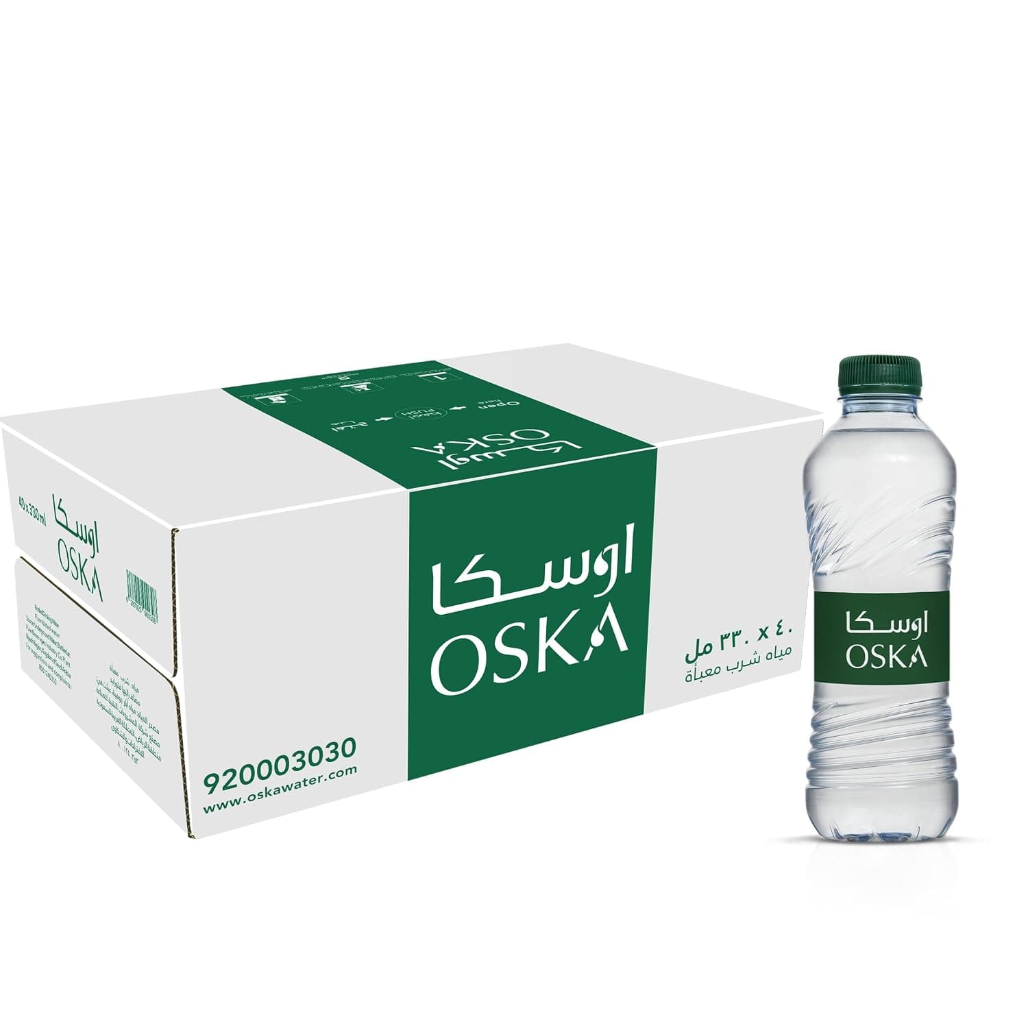 مياه شرب، 330 مل - عبوة من 40 قطعة من أوسكا