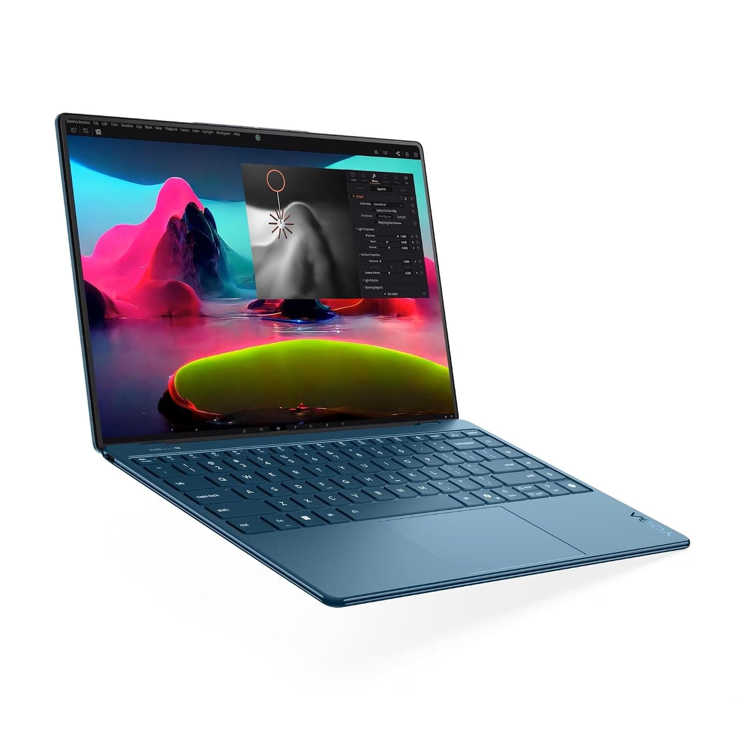 Lenovo Yoga Slim 9i Laptop with Intel Core Ultra 7 258V Processor,14” WQUXGA OLED Touchscreen Display, Camera Under Display, 32GB LPDDR5X-8533MT/s Memory, 1TB SSD, Wi-Fi 7, FP Reader, and Win 11 Pro