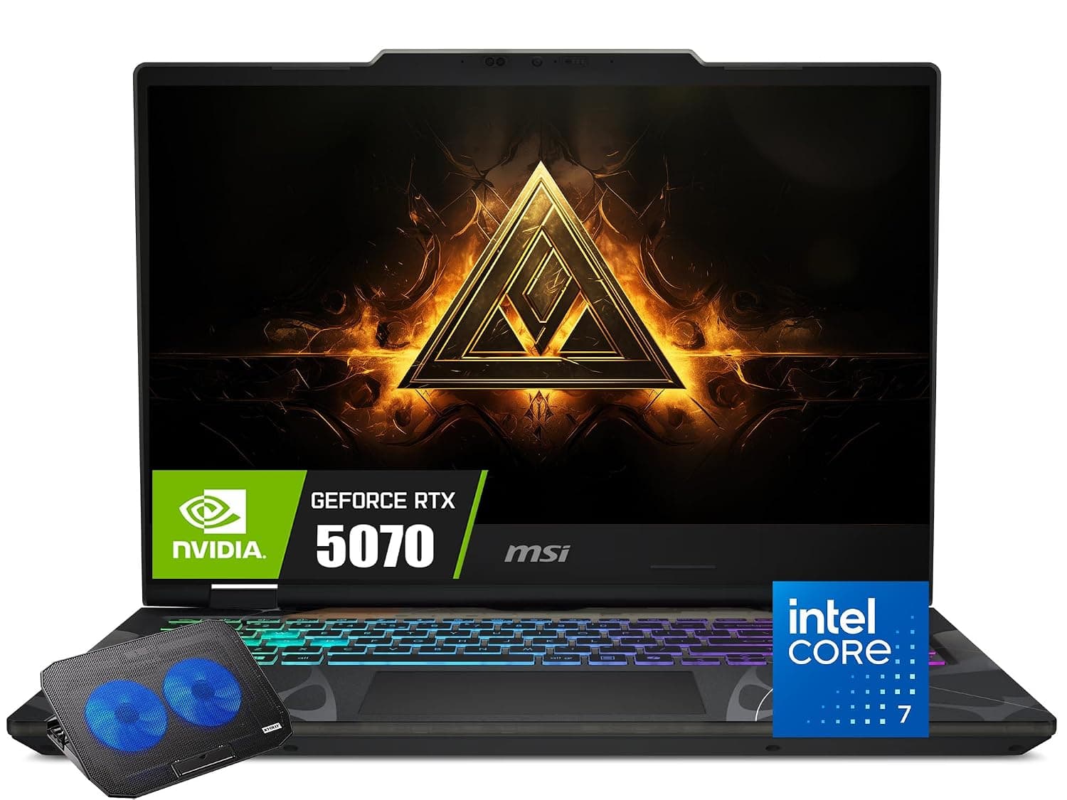 msi Cyborg 15.6" AI Gaming Laptop, NVIDIA GeForce RTX 5070, Intel 10-Core 7-240H Series 2(Upto 5.2GHz, >i7-13620H), 144Hz FHD IPS, 16GB DDR5, 1TB SSD, Backlit KB, Wi-Fi 6E, Win 11 Home, w/Res Cooler