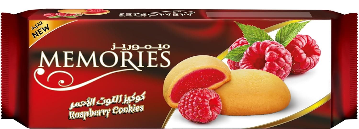 بسكويت توت العليق، 100 جم، من ميموريز