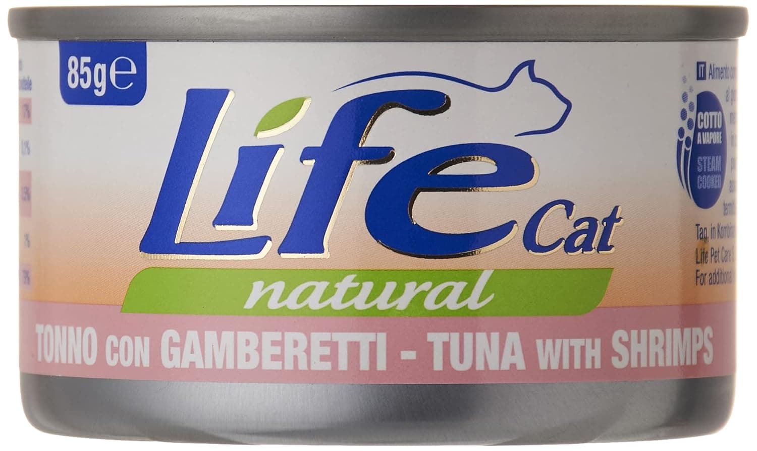 Lifecat Can Tuna With Shrimps 85G