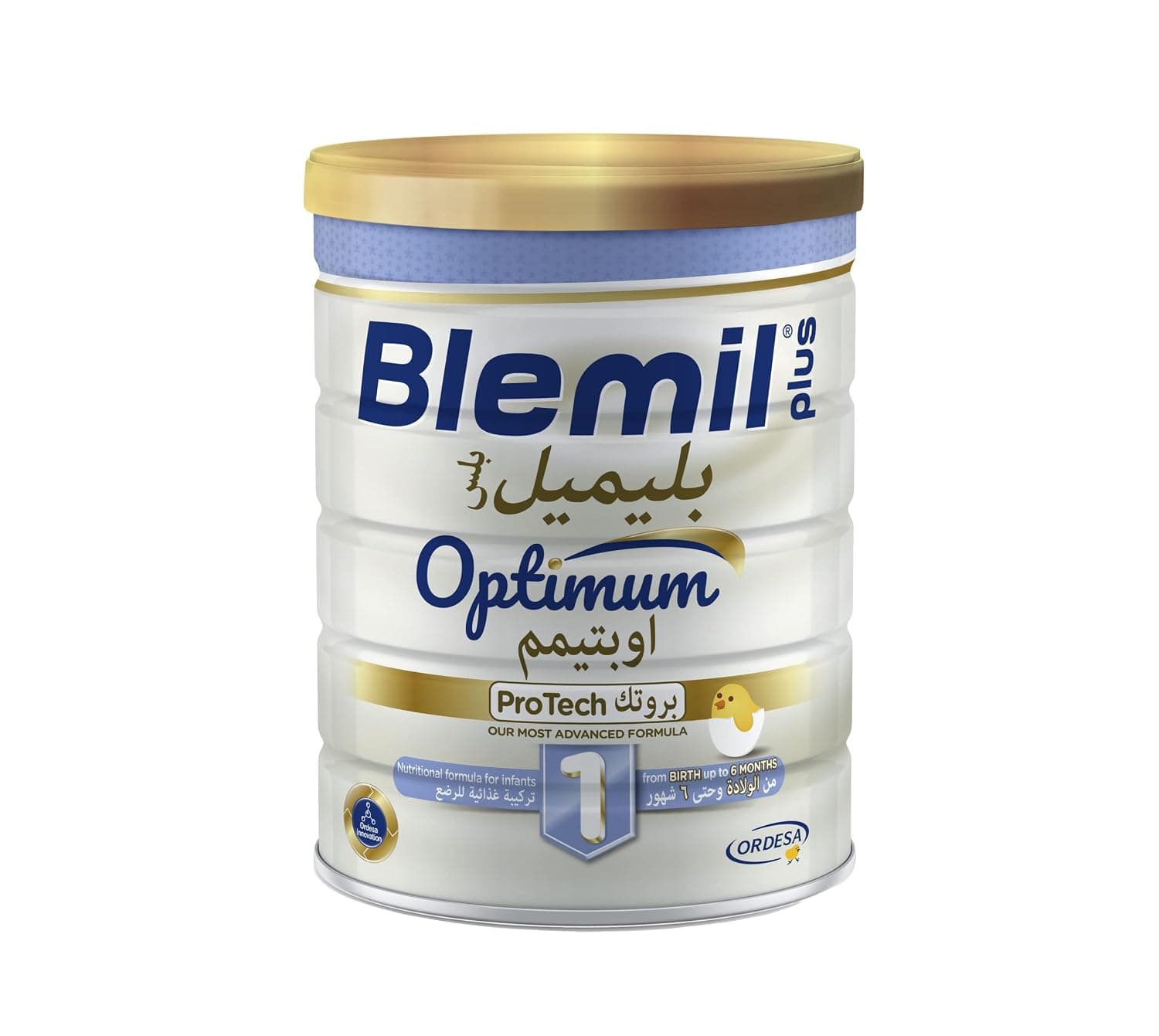 Blemil PlUS 1 Optimum Protech Nutritional Formula Cow's Milk Powder For Infant From 1 Up To 6 Months 800 G, White
