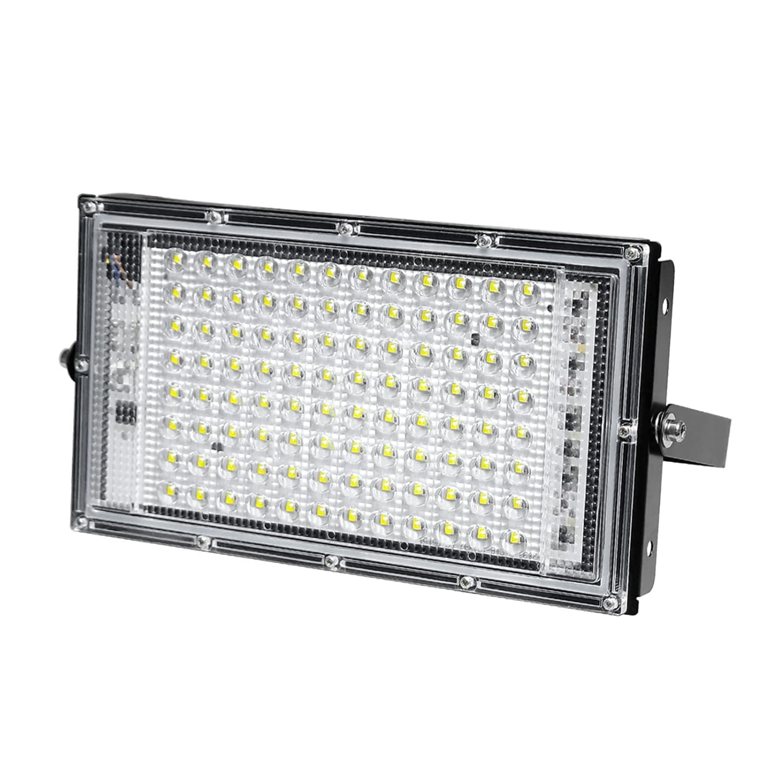 Fawoonu AC180-240V 96LEDs Wall Spotlights with Mounting Bracket Wire Connection IP65 Water-resistant Outdoor Secure LEDs Flood Light for Gate Yard Playground