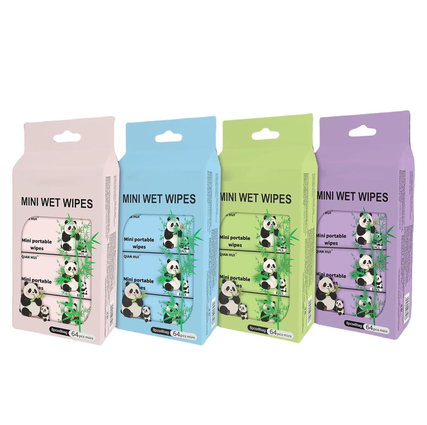 ALMEKAQUZ 32 Pack Baby Wet Wipe Travel Size, Mini Makeup Wipes, Easy Portability, Skin-Friendly Ingredients, Total 256 Wipes for Sensitive Skin