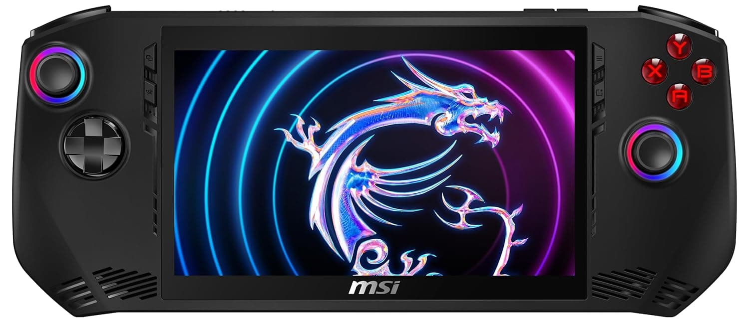 MSI Claw A1M-036 Gaming Handheld, 7 Inch FHD 120Hz IPS Display, Intel Core Ultra 5 Processor 135H, 16GB RAM, 512GB SSD, Intel Arc Graphics, Windows 11 Home, Black