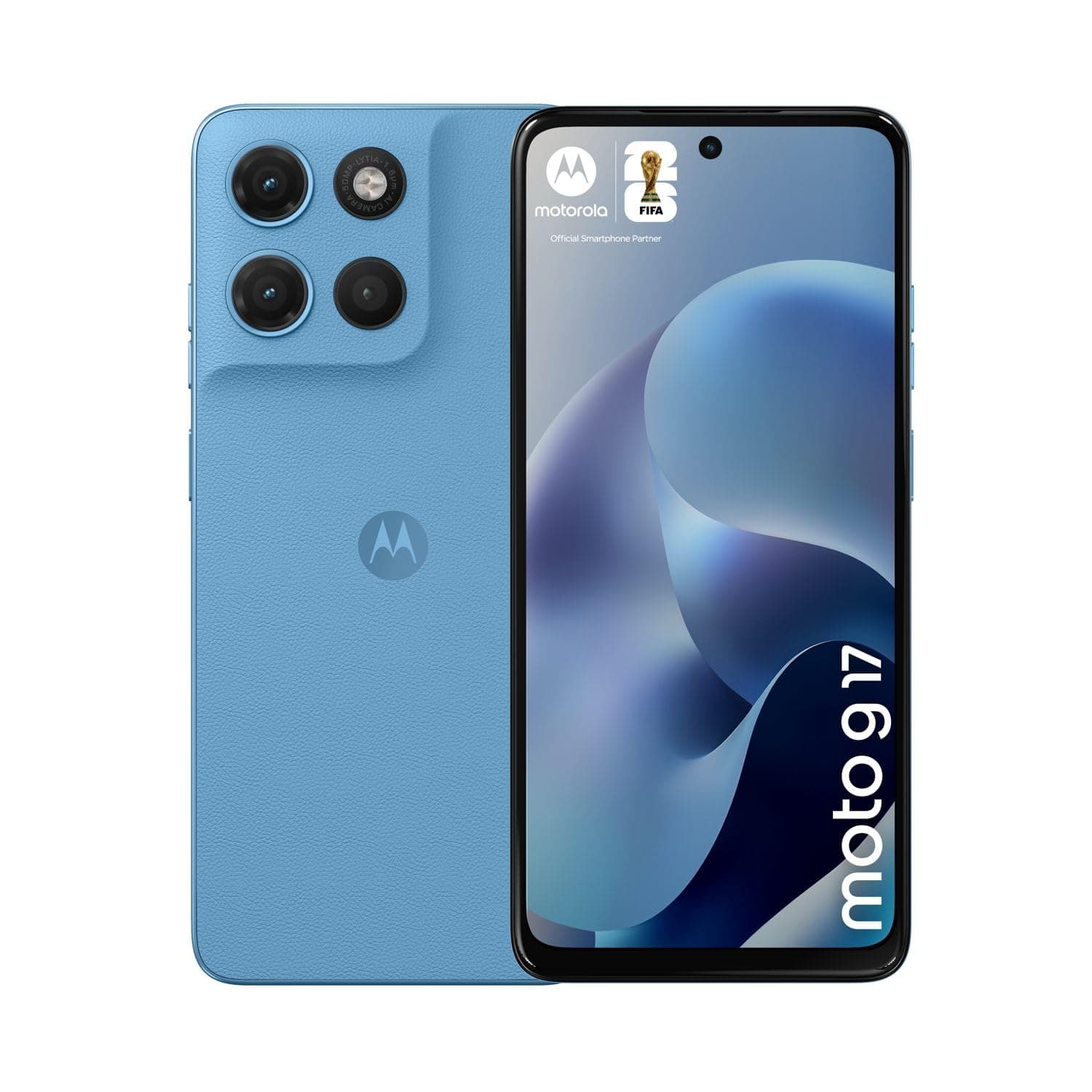 Motorola Moto G17 DUAL-SIM 128GB ROM + 4GB RAM (GSM Only | No CDMA) Factory Unlocked 4G/LTE Smartphone (Pantone Alaskan Blue) - International Version