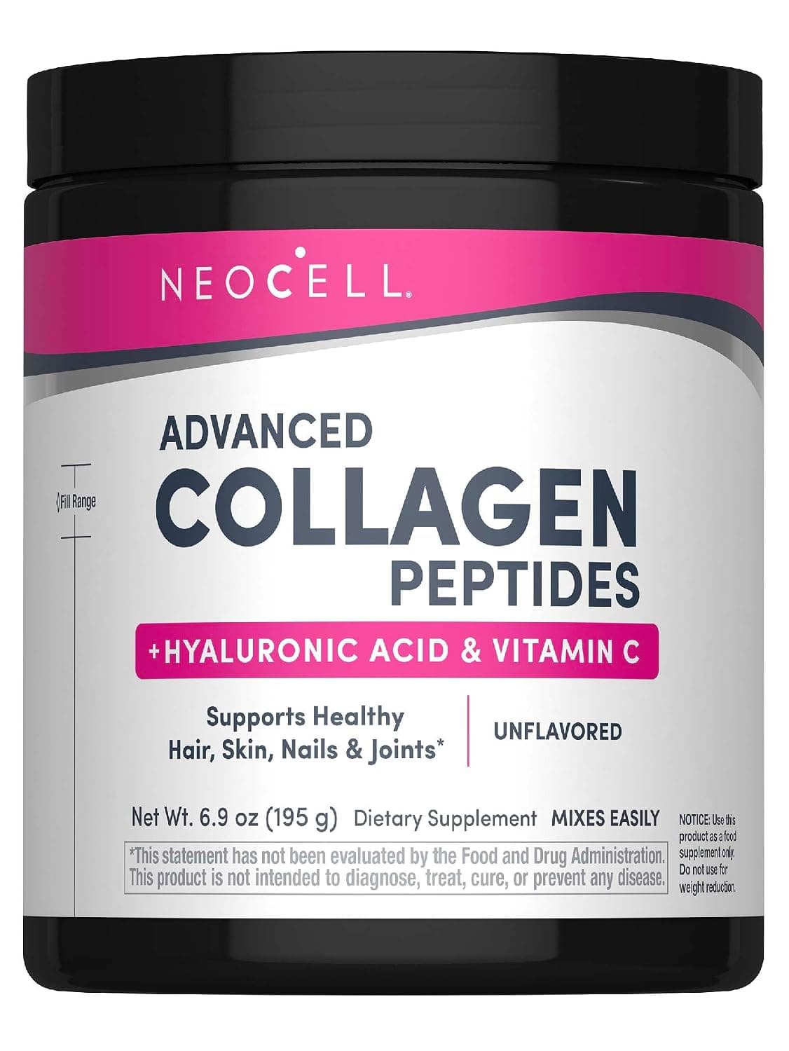 Neocell Derma Matrix Collagen Skin Complex, 6.46 Oz (195 G) | With Vitamin C and Hyaluronic Acid | Advanced Formula | Hair, Skin, & Nails | for Women and Men