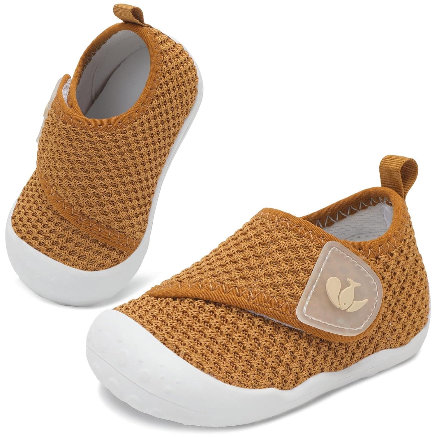 FEETCITY Baby First Walking Shoes Wide Baby Shoes Infant Sneakers Newborn Crib Shoe Barefoot Lightweight Slip On Shoe
