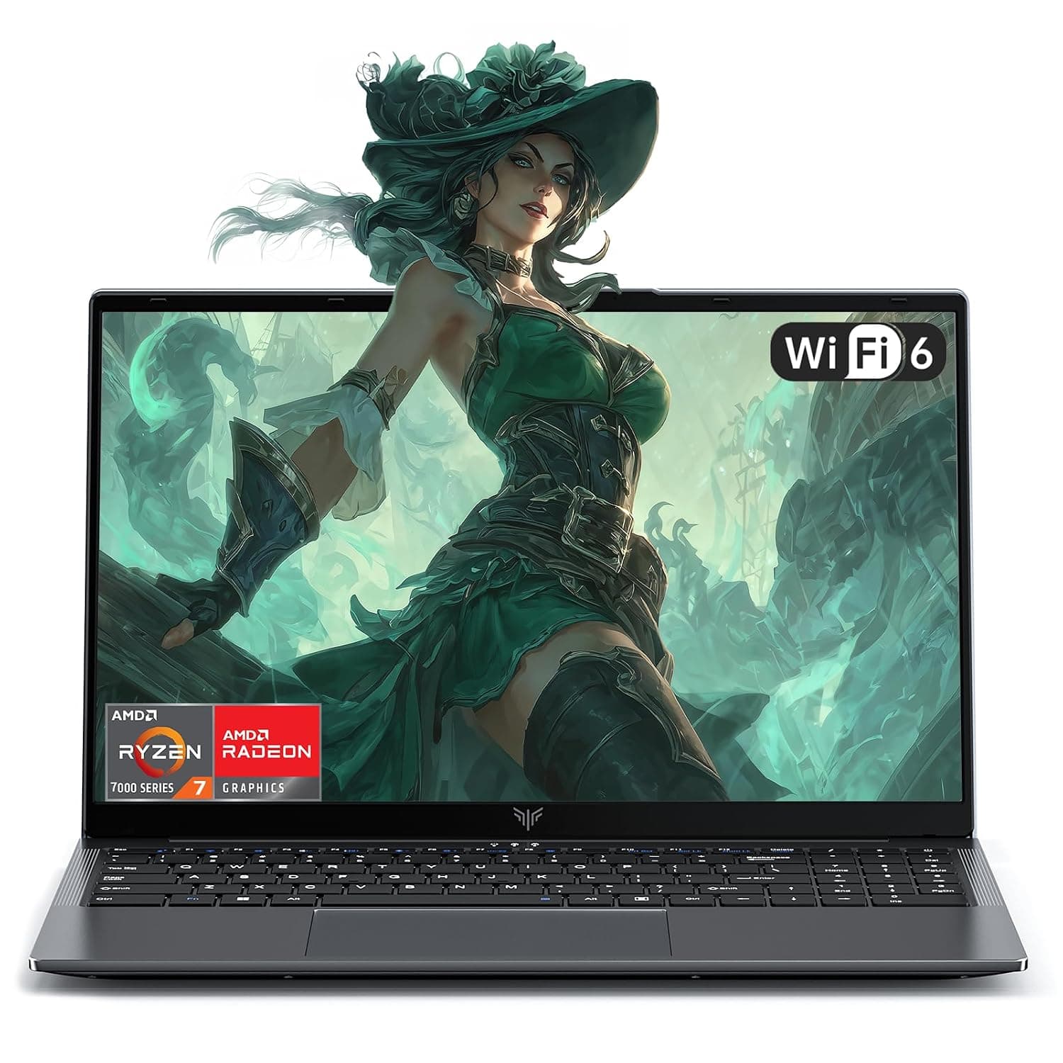 ACEMAGICIAN Ryzen 5 7430U Laptop (6 Core 4.3GHz) 16GB DDR4*2 RAM M.2 SSD 512GB Laptop 15.6 Inch 1080 FHD, 3*USB 3.2, BT5.2, HDMI, Type-C, 3 Battery Mode, WiFi 6
