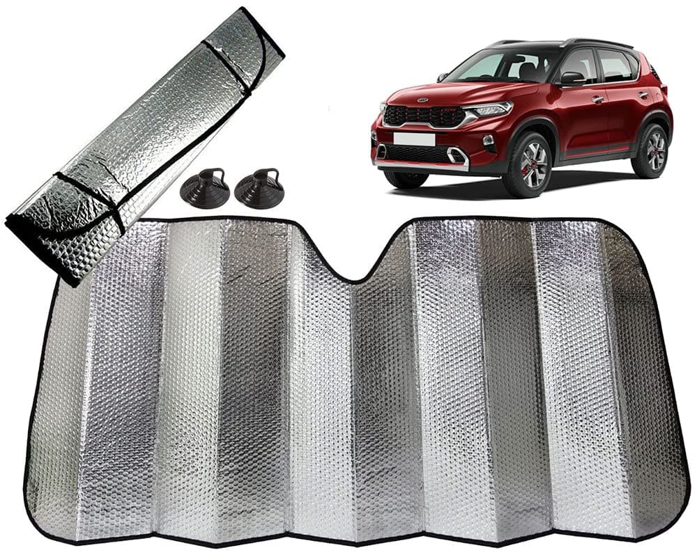 60x130 cm Foldable Auto Front/Rear Window Car Windshield Sun Shade for Kia Sonet