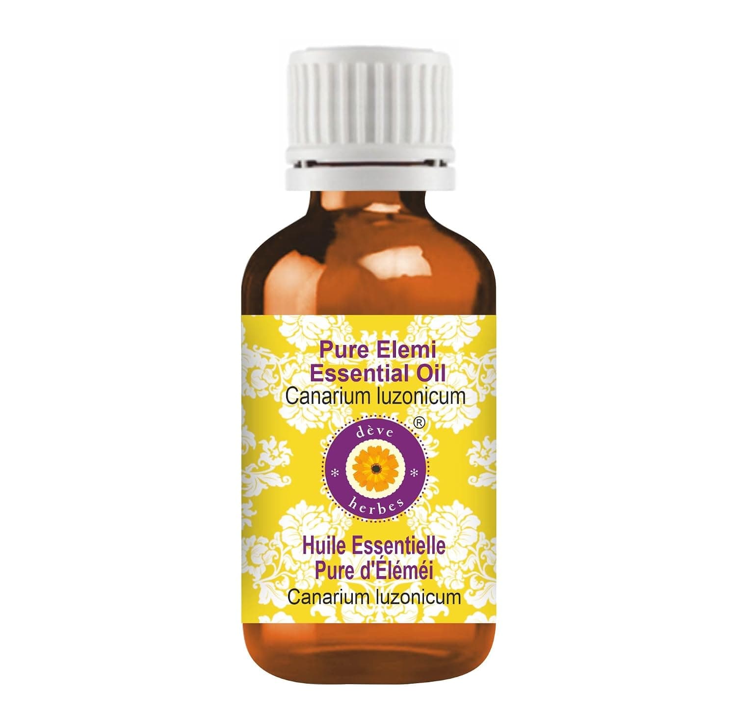 Deve Herbes Pure Elemi Essential Oil (Canarium luzonicum) Steam Distilled 15ml (0.50 oz)