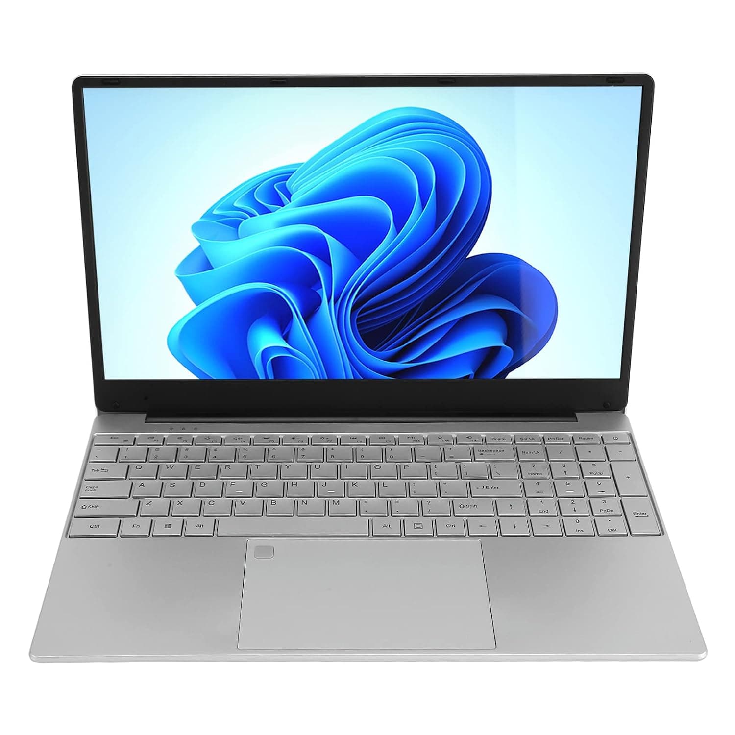 Generic 15.6in Laptop, Portable Laptop 16G 512G for 11 Quad Core Quad Threaded for Home (16+512G UK Plug)
