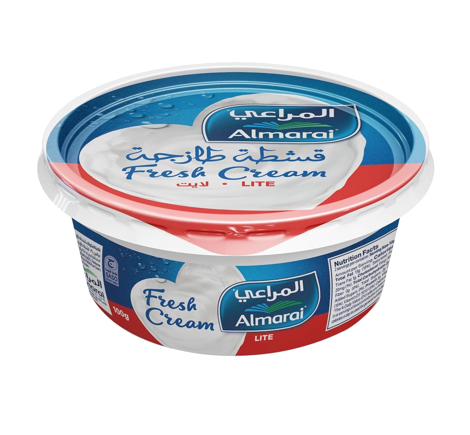 Almarai Fresh Cream Low Fat 100g