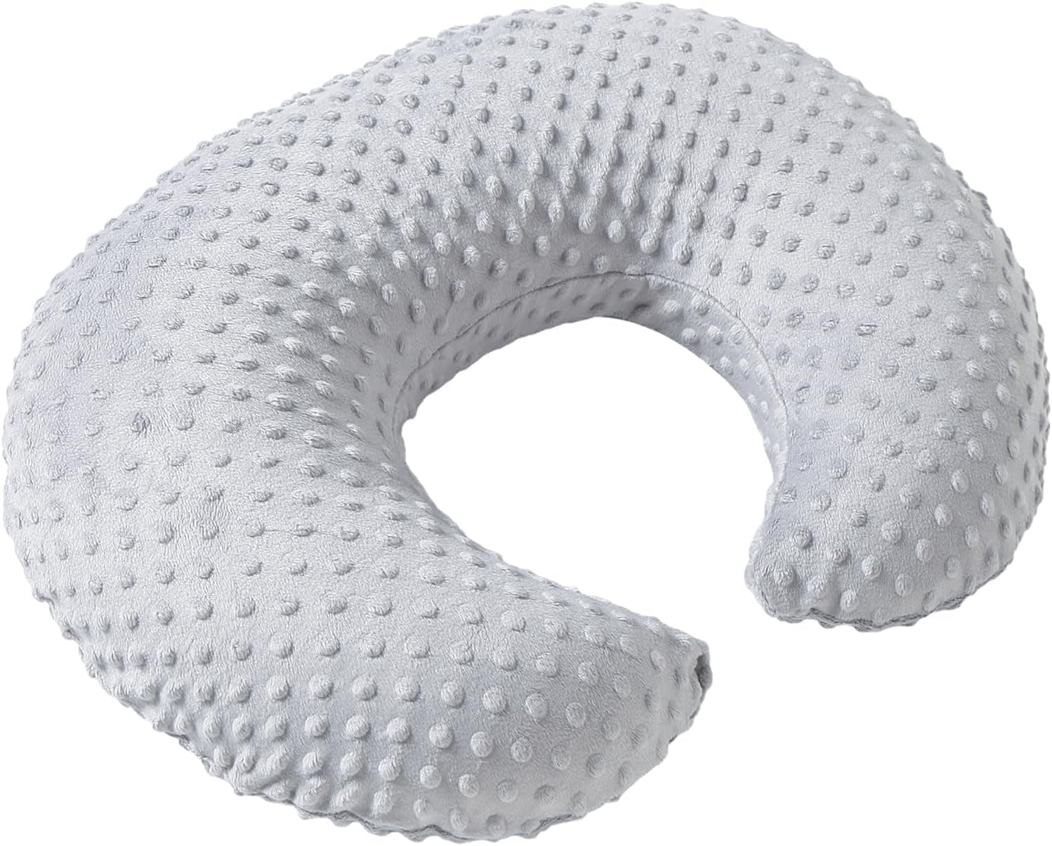 Pillowcase for Nursing Pillow ,and Positioner for Breastfeeding and Bottle Feeding, Propping Baby, Tummy Time, Baby Sitting Support, Awake-Time Support, Pillow Cover Only (Grey)