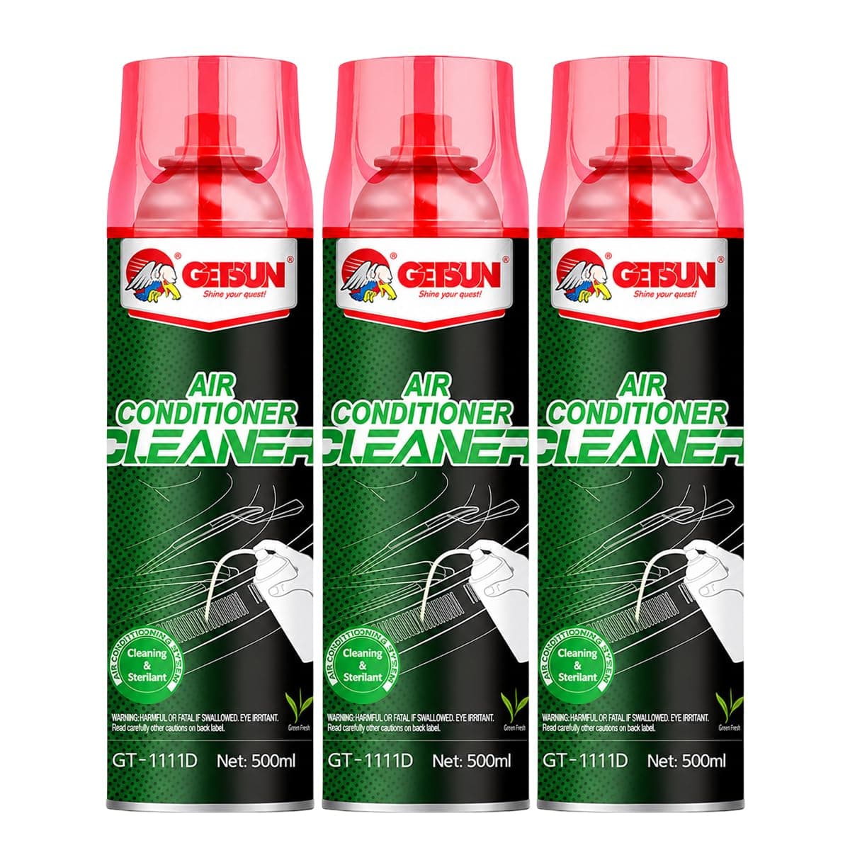 Generic Combo Offer - Buy 3PCS GETSUN Air Conditioner Cleaner Car Air Cleaner Foam, Reduce Musty Smell, Create Fragrance, Clean, Reduce Dust & Dirt 500 ml