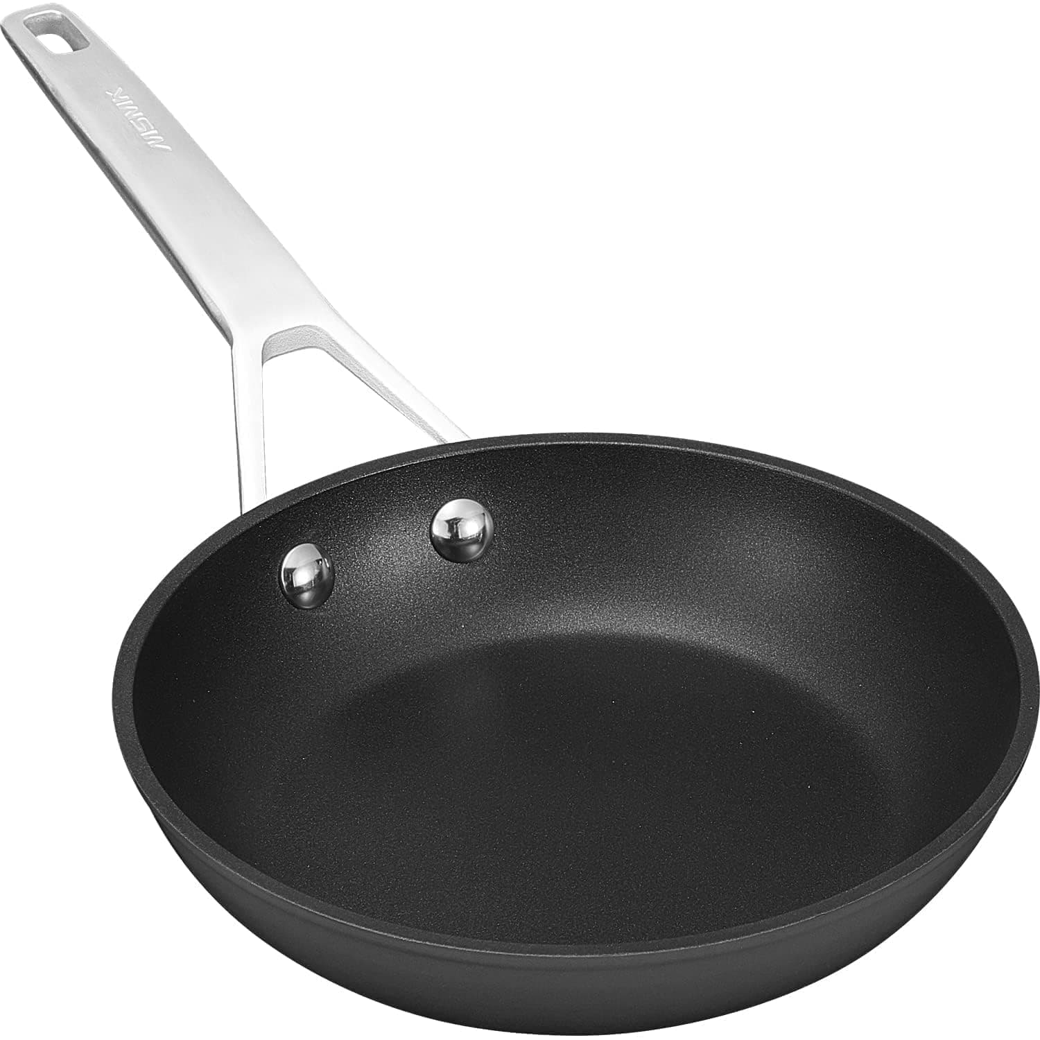 MsMk 7 inch Small Frying Pan, Carbonize also Nonstick Omelette Pan, PFOA Free Non-Toxic, Scratch-resistant, Induction Egg skillet, for Induction, Ceramic and Gas Cooktops | Non Toxic, Even Heating, Easy Clean, Dishwasher & Oven Safe, suitable for gas & electric & induction stoves, PFOA & PFAS Free